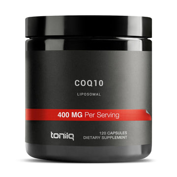 Toniiq CoQ10 400mg Extra Strength - Ultra High Purity - Liposomal for Superior Absorption - 98% Purified - Third-Party Tested, 120 Veggie Capsules Toniiq Au supplements