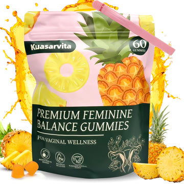 Premium Feminine Balance Gummies,Vital Vaginal Probiotics Source Feminine Gummies,Probiotic Gummies for Prenatal & Postnatal Women - Probiotics for Digestion, pH Balance, Gut Health, Immune Support Kuasarvita Au supplements