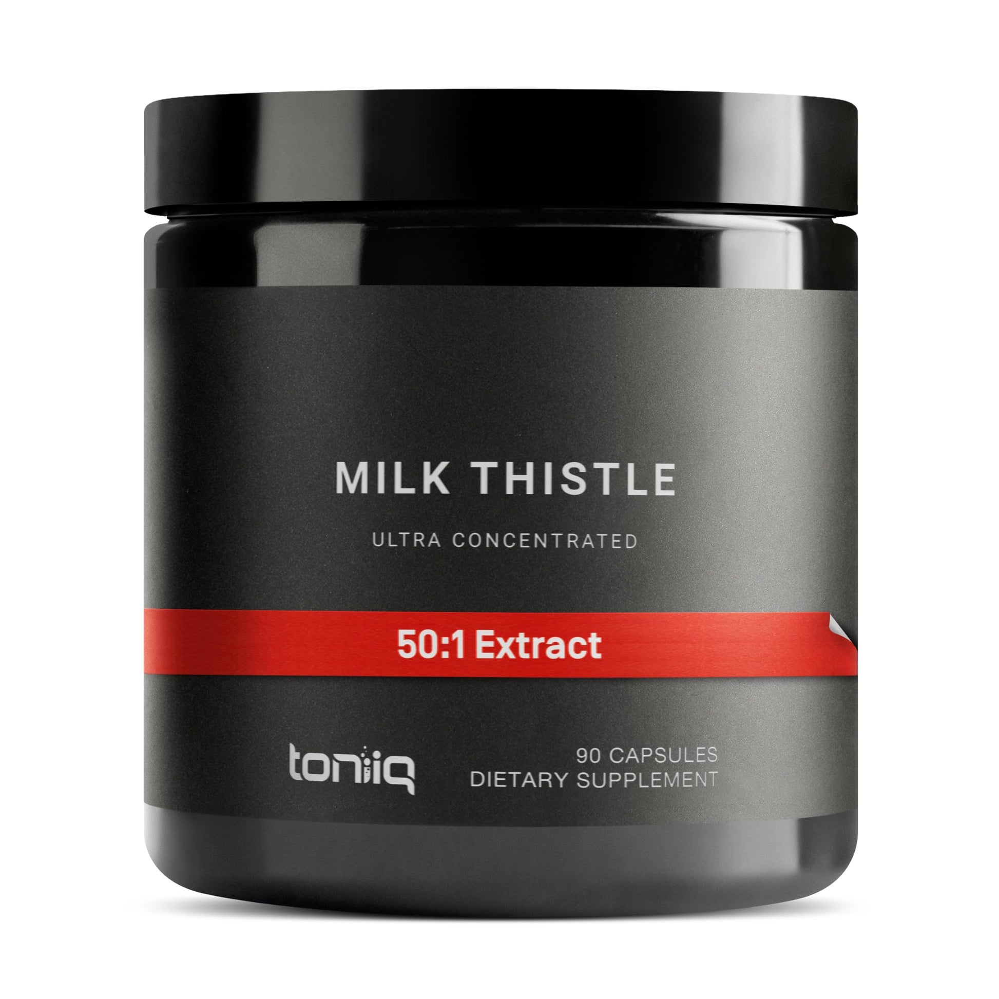 Toniiq Milk Thistle - Ultra High Potency 50:1 Extract with 80% Silymarin - Highly Concentrated - Third-Party Lab Tested - 90 Capsules Toniiq Au supplements