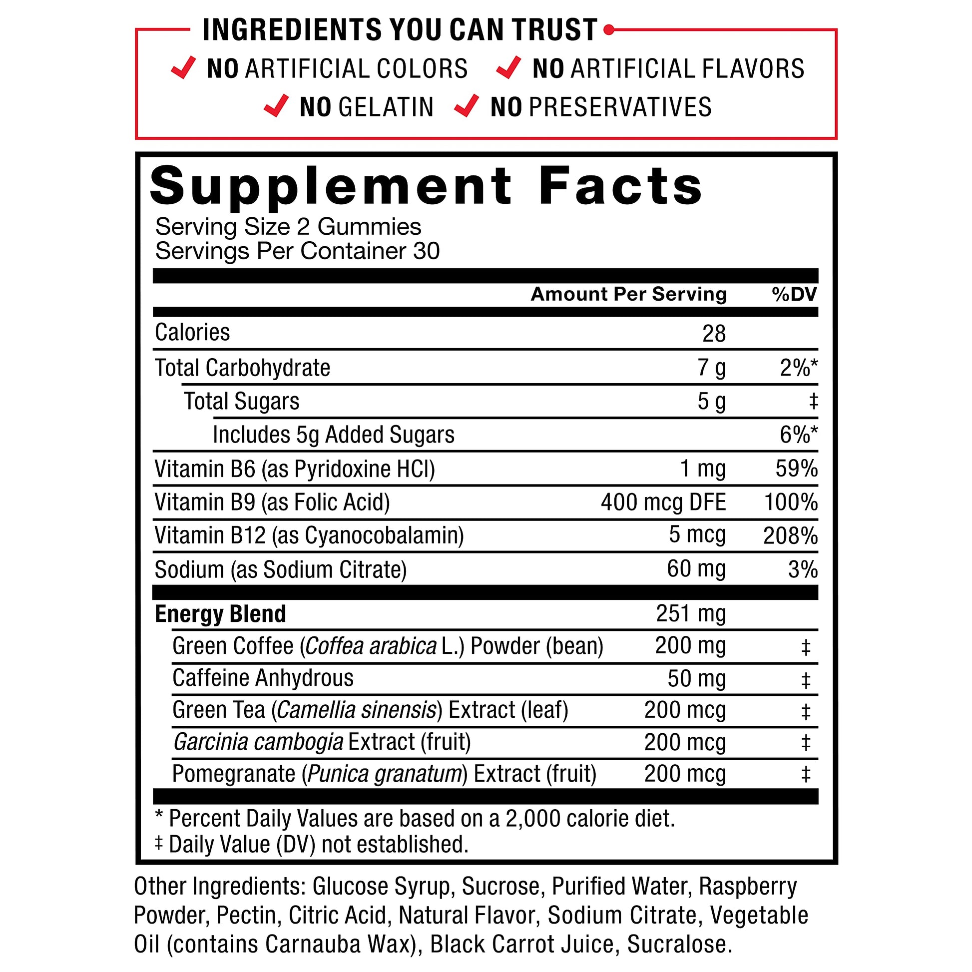 Force Factor LeanFire Thermo Gummies with B12 Vitamins, Caffeine, & Green Coffee Bean Force Factor Au supplements