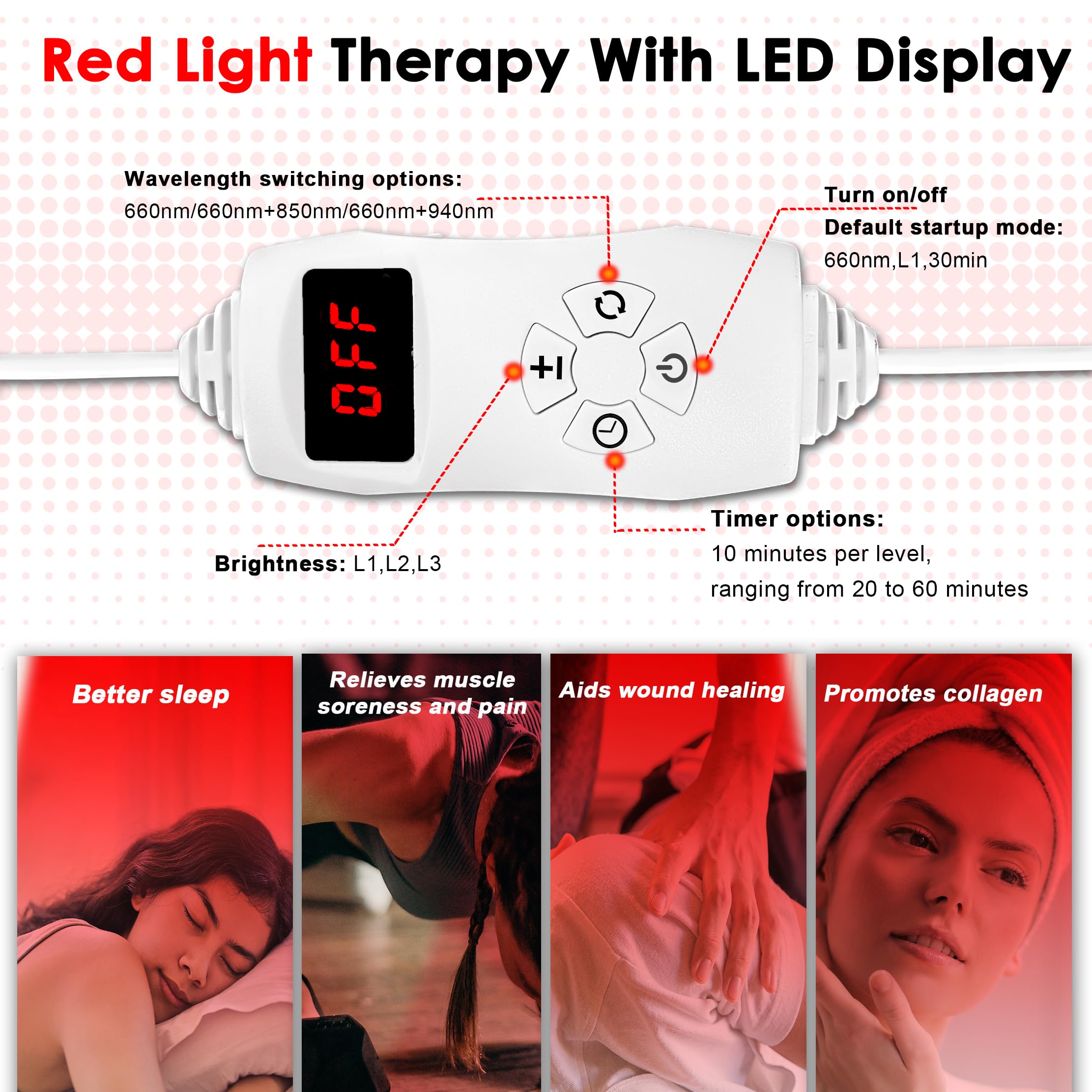 Akarishin Red Light Therapy Lamp-660nm Red Light,850nm & 940nm Infrared Light Therapy Akarishin Au supplements