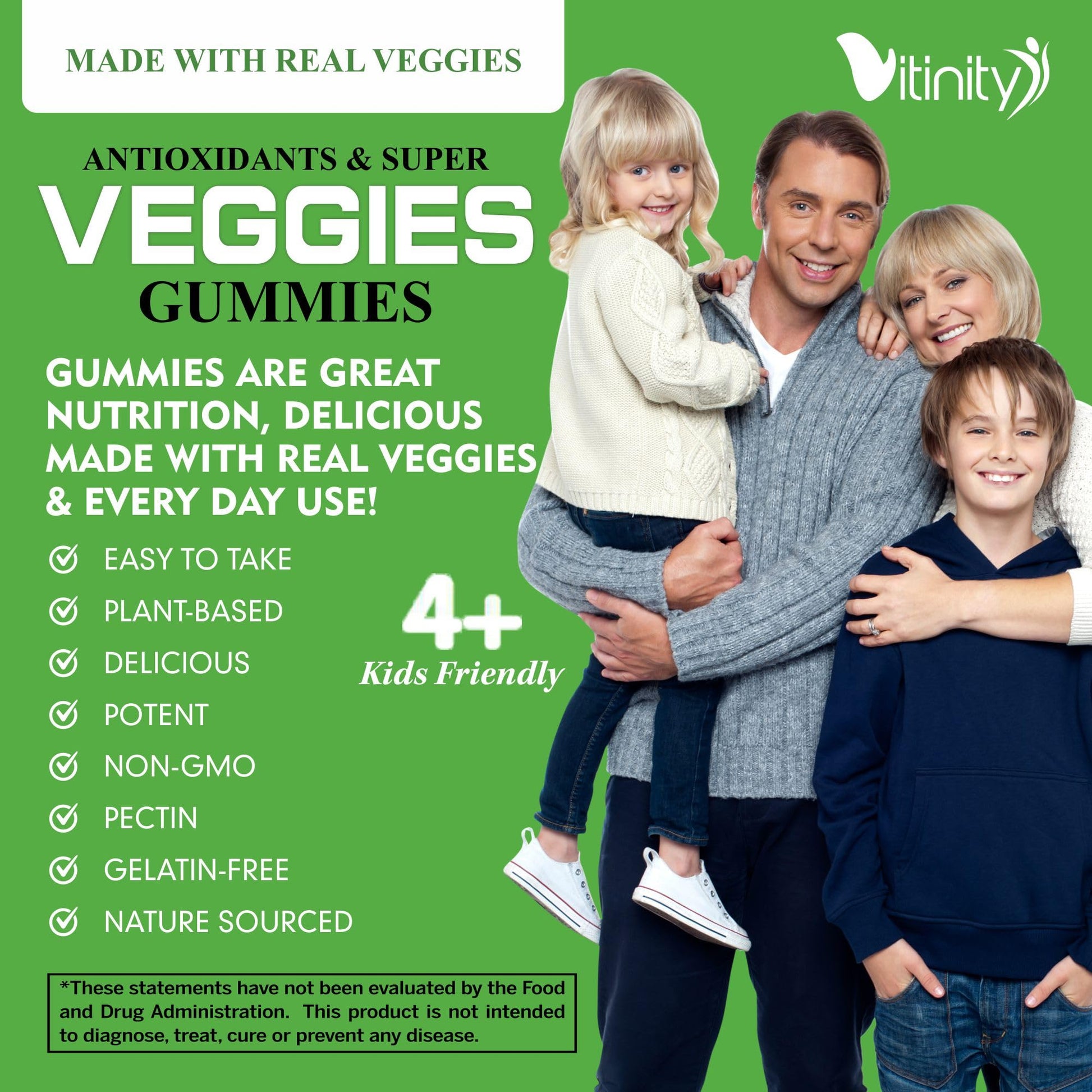 VITINITY Made with Real Super Veggies Delicious Gummy Supplement,Men,Women & Kids VITINITY Au supplements