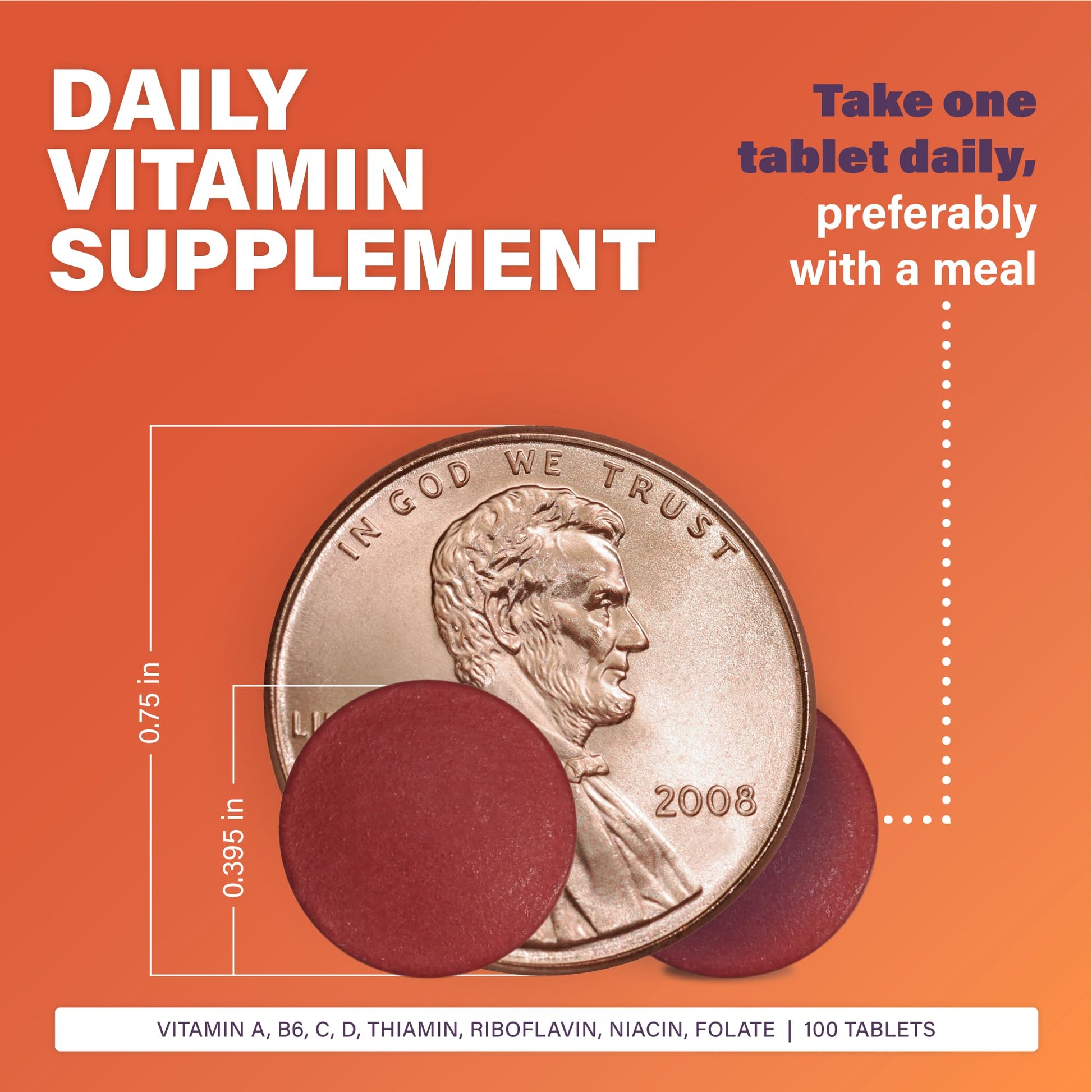 Rugby Daily-Vite Multivitamin - Daily Vitamin Supplement - 100 Tablets (1 Pack) RUGBY LABORATORIES Au supplements