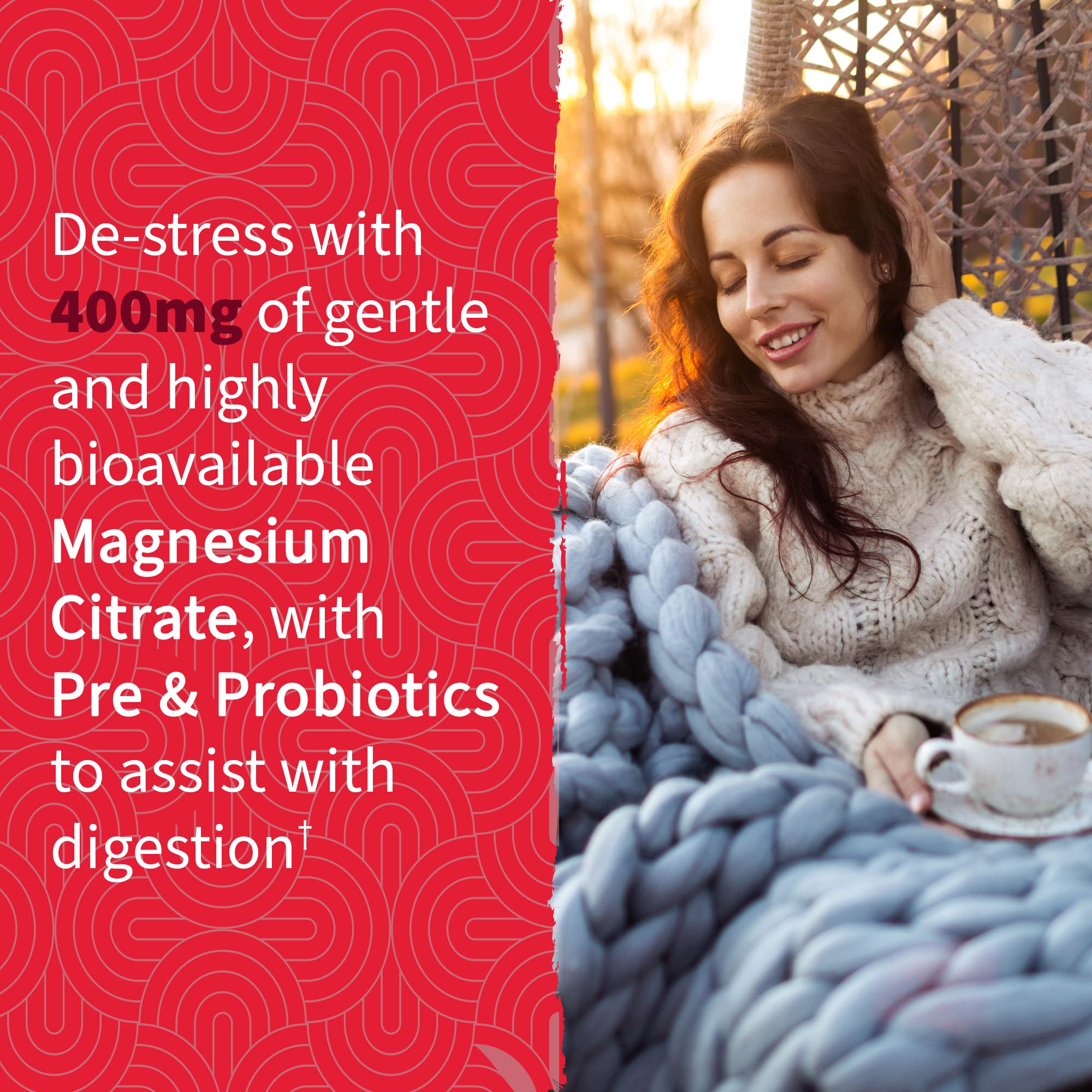 Garden of Life Magnesium Citrate Supplement Gummies with Prebiotics & Probiotics for Stress, Sleep & Recovery - Vegan, Gluten Free, Kosher, Non-GMO, No Added Sugars, Raspberry Flavor, 60 Count Garden of Life Au supplements