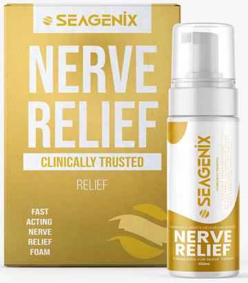 Seagenix Nerve Relief Muscle Foam - Nerve Spray Magnesium - Arnica - Boswellia - Menthol Formula - Nerve and Muscle Relief – Fast-Acting with Magnesium Sulfate - 150 ml - 1 Count Seagenix Au supplements