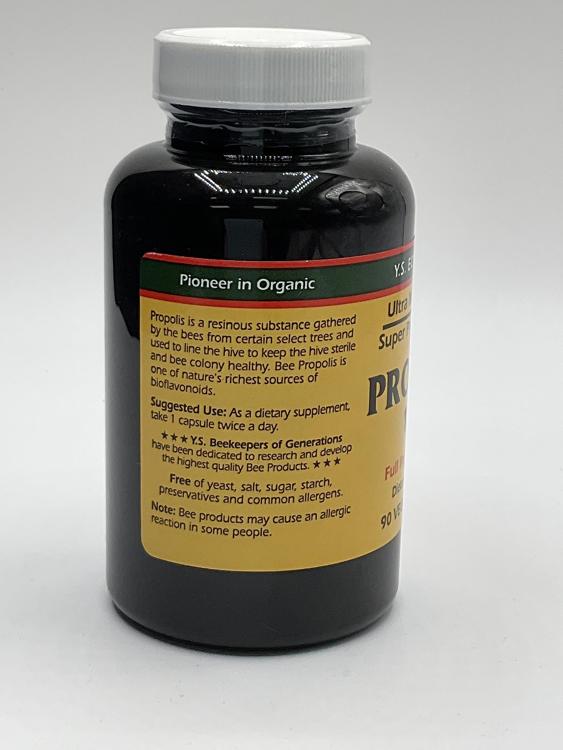 Y.S. Organic Bee Farms Propolis-Raw Unprocessed 1000mg - Your Gateway to Wellness - 90 Capsules with Bonus worldwidenutrition Multi Purpose Key Chain Worldwide Nutrition Au supplements