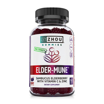 Zhou Nutrition Elder-Mune Sambucus Elderberry Gummies with Zinc and Vitamin C Zhou Nutrition Au supplements