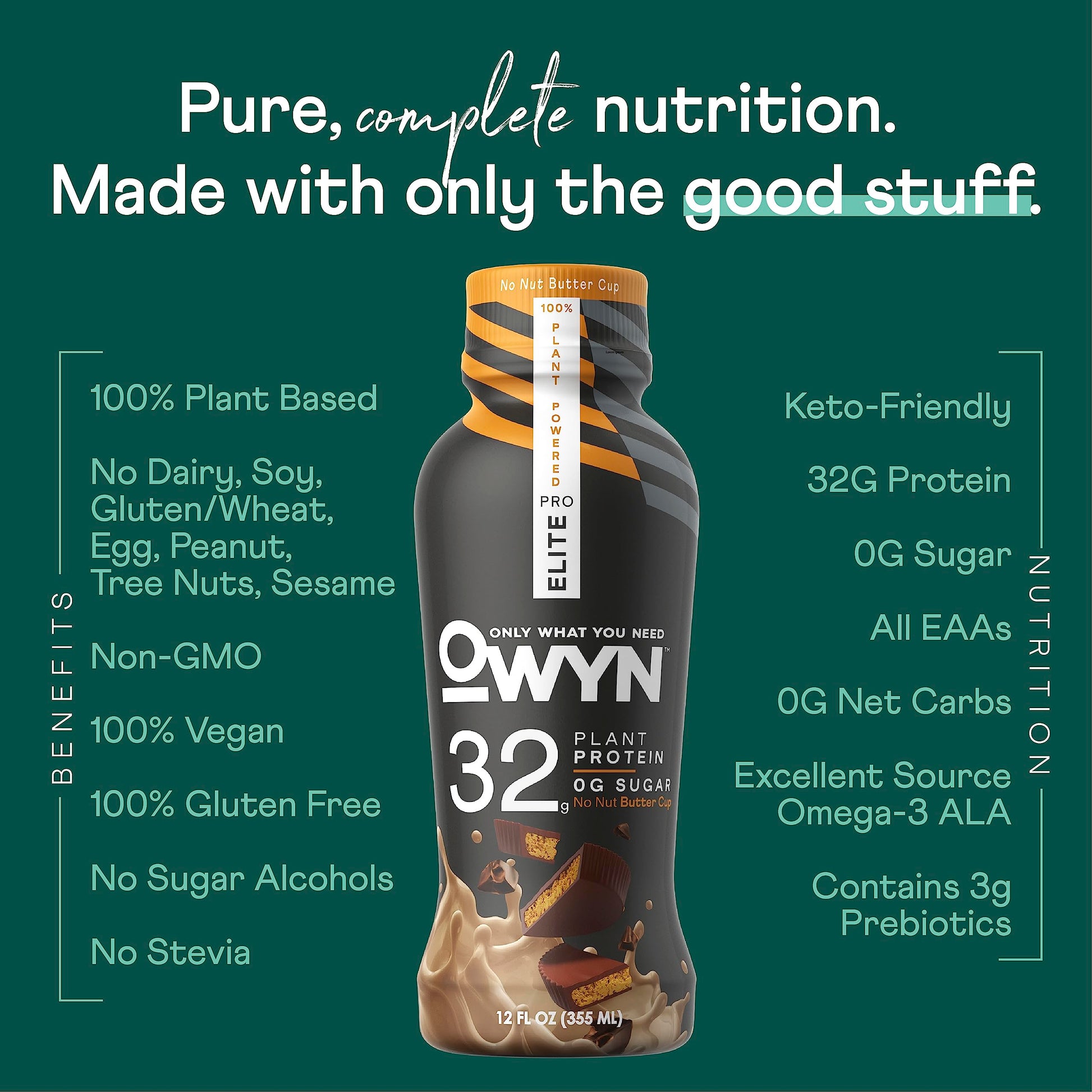 OWYN Only What You Need Pro Elite Vegan High Protein Keto Shake, 32g Protein, 9 Amino OWYN Only What You Need Au supplements