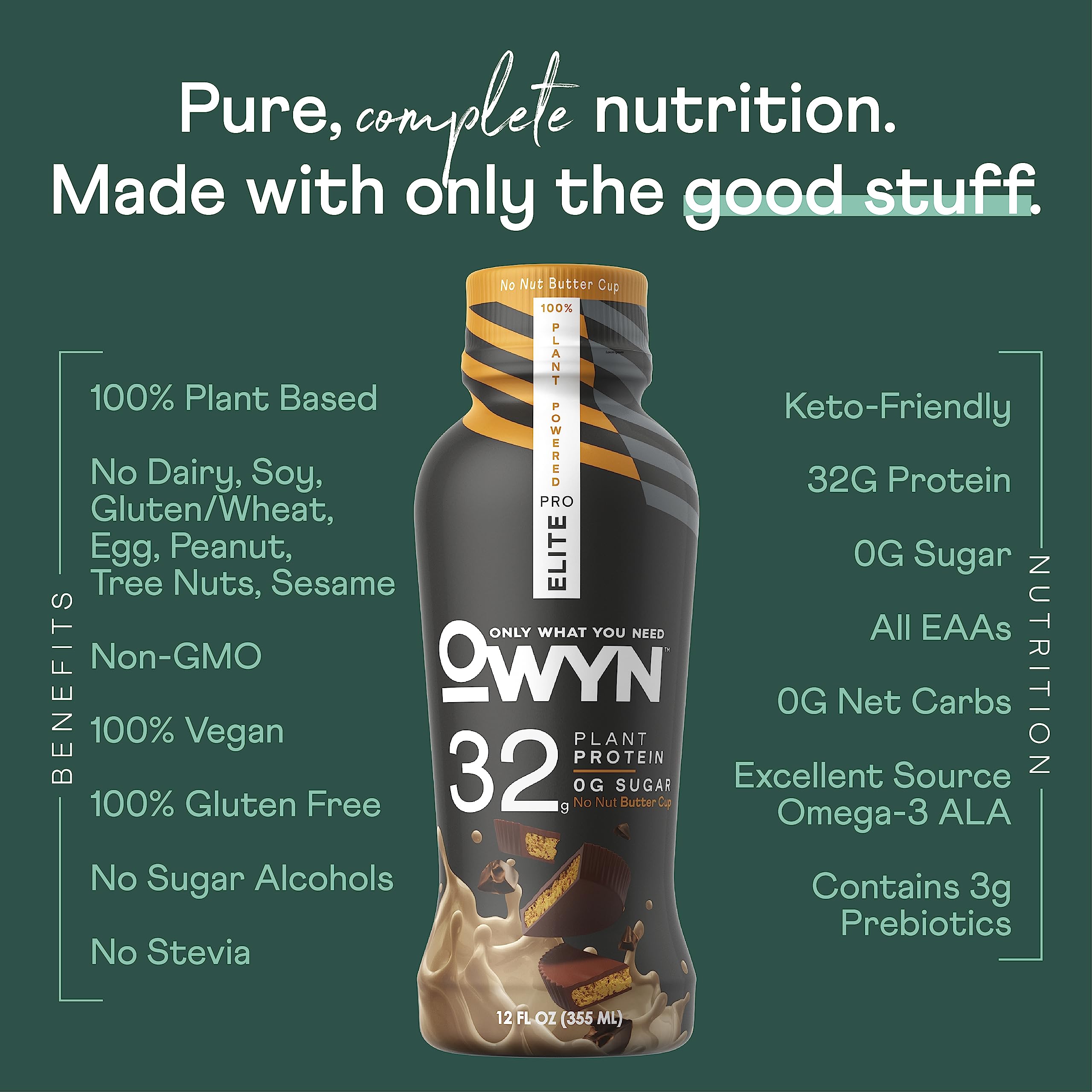 OWYN Only What You Need Pro Elite Vegan High Protein Keto Shake, 32g Protein, 9 Amino OWYN Only What You Need Au supplements