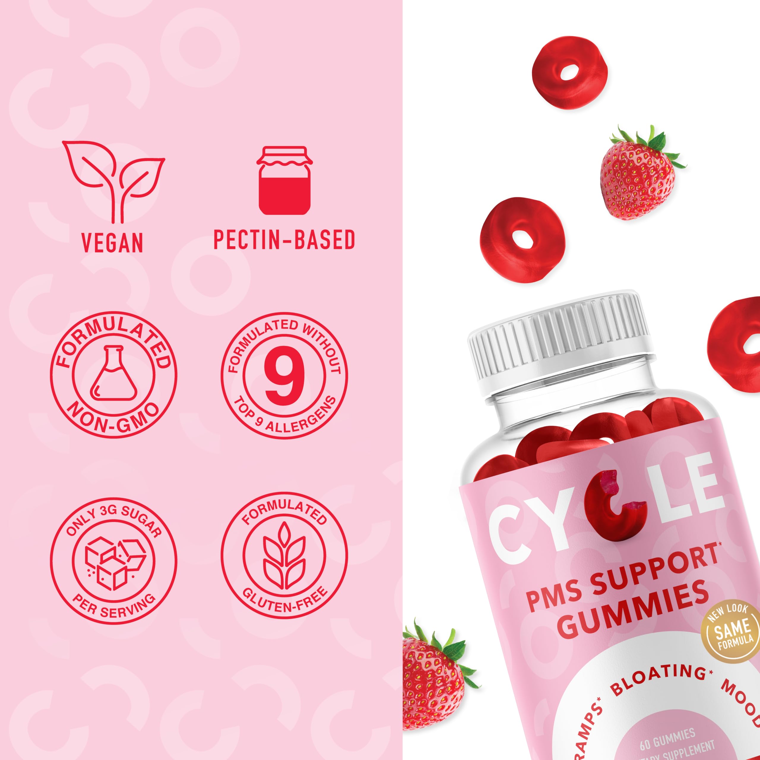 PMS Relief Gummies | Hormone Balance & Period Support Vitamins for Women | Vegan Gummy SMNutrition Au supplements