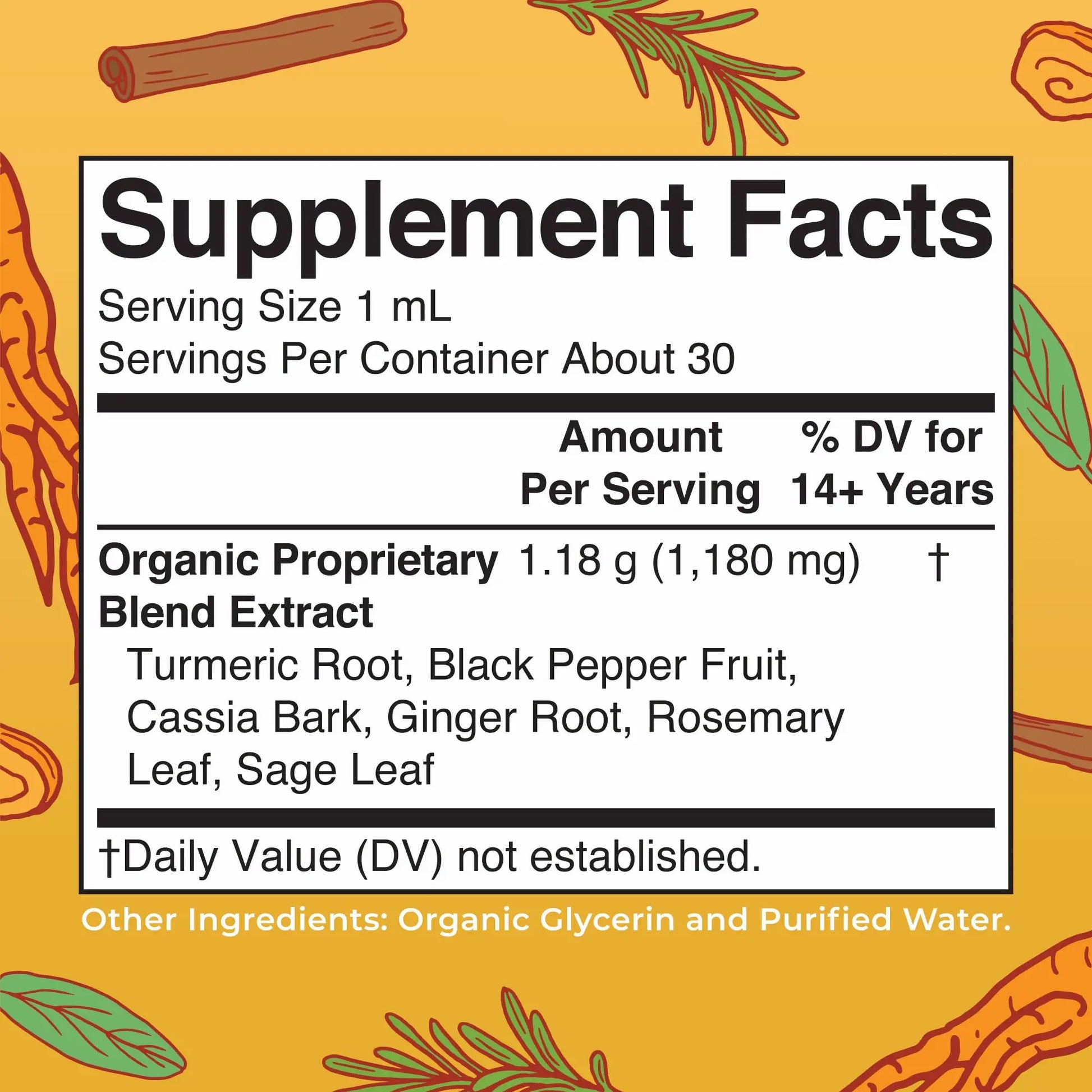 MaryRuth Organics USDA Turmeric Gold Liquid Drops | Herbal Blend | Turmeric Curcumin | Black Pepper | Cassia Cinnamon Bark | Ginger Root | Immune Support | Non-GMO Project Verified | Vegan | 1oz MARYRUTH'S Au supplements