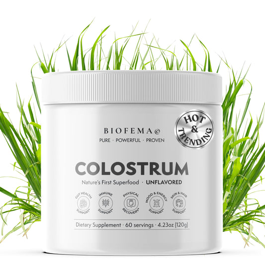 BIOFEMA Bovine Colostrum Supplement - Natures Superfood – First Milk Powder Magic for Gut Health, Immune Support, Physical Recovery, Skin, Hair & Nail Health BIOFEMAAu supplements
