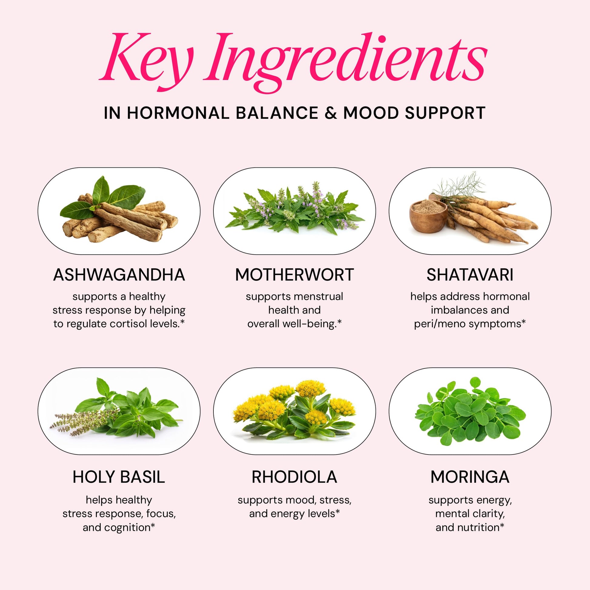 Ayurvedic Hormone Balance for Women | Cortisol Reducer | Mood, Energy, & Sleep Support | Regulates Estrogen | Stress Relief | Ashwagandha, Rhodiola, & Shatavari | Made in USA | 60 Ct. - OSH Wellness Freshly Moms Au supplements