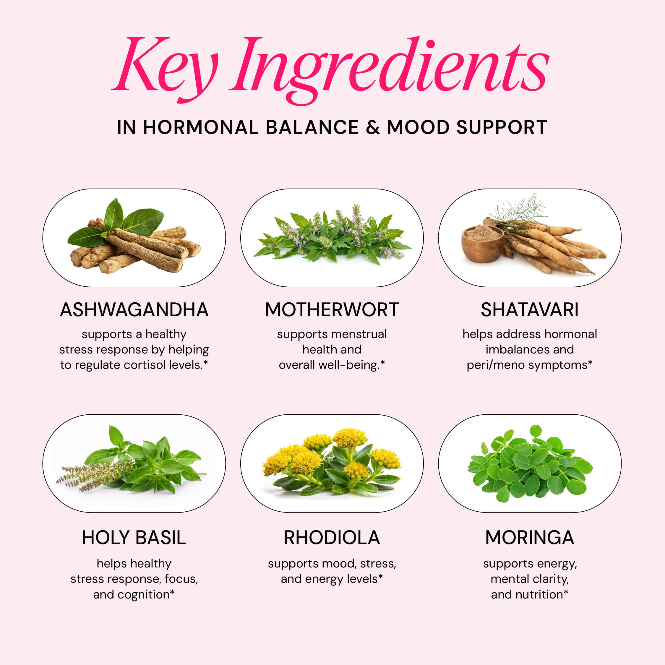 Ayurvedic Hormone Balance for Women | Cortisol Reducer | Mood, Energy, & Sleep Support | Regulates Estrogen | Stress Relief | Ashwagandha, Rhodiola, & Shatavari | Made in USA | 60 Ct. - OSH Wellness Freshly Moms Au supplements