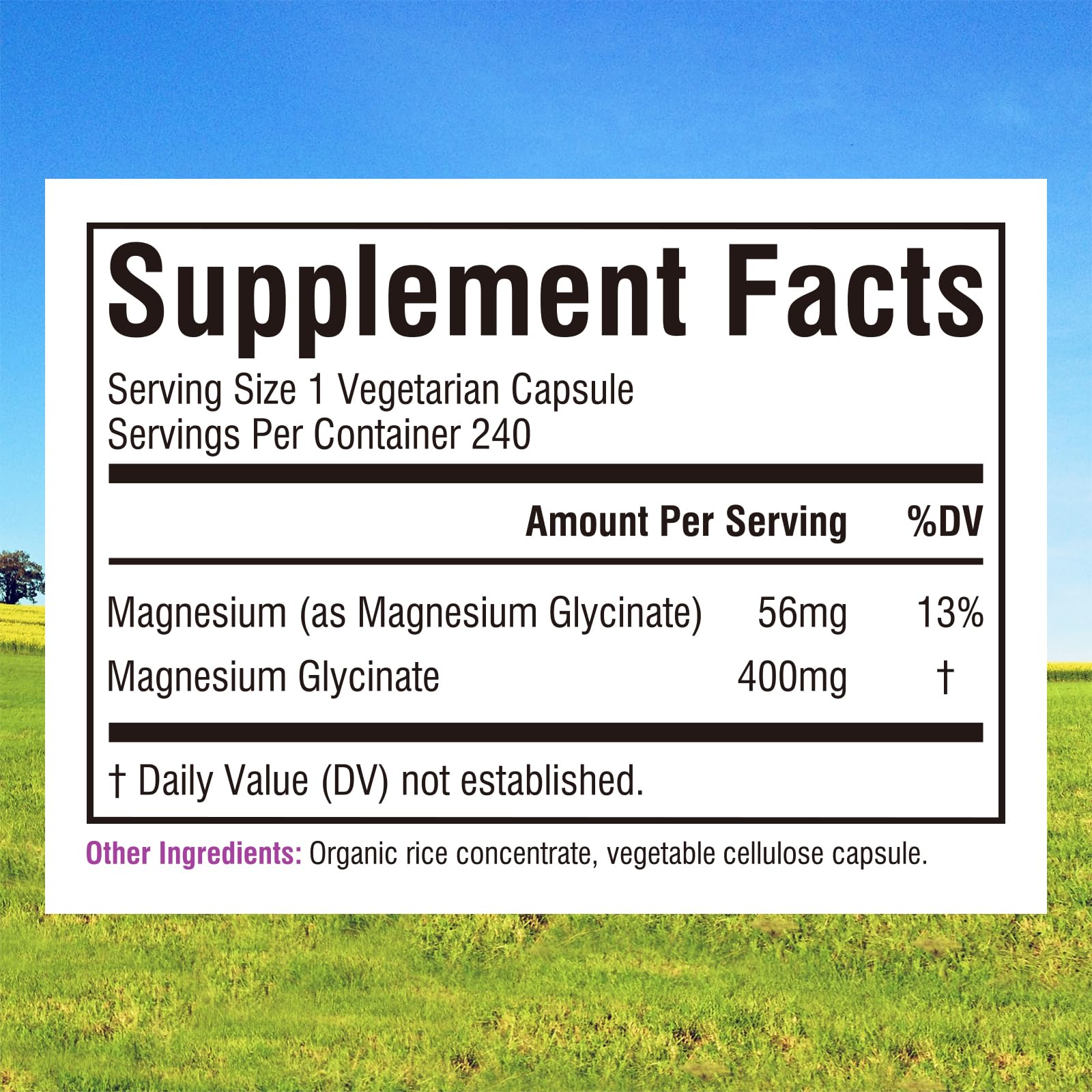 Innate Vitality Magnesium Glycinate 400mg, Non Buffered & High Absorption Magnesium Supplement for Sleep, Relaxation, Heart & Bone Health for Men & Women, Non-GMO, No Gluten, 240 Vegan Capsules Innate Vitality Au supplements