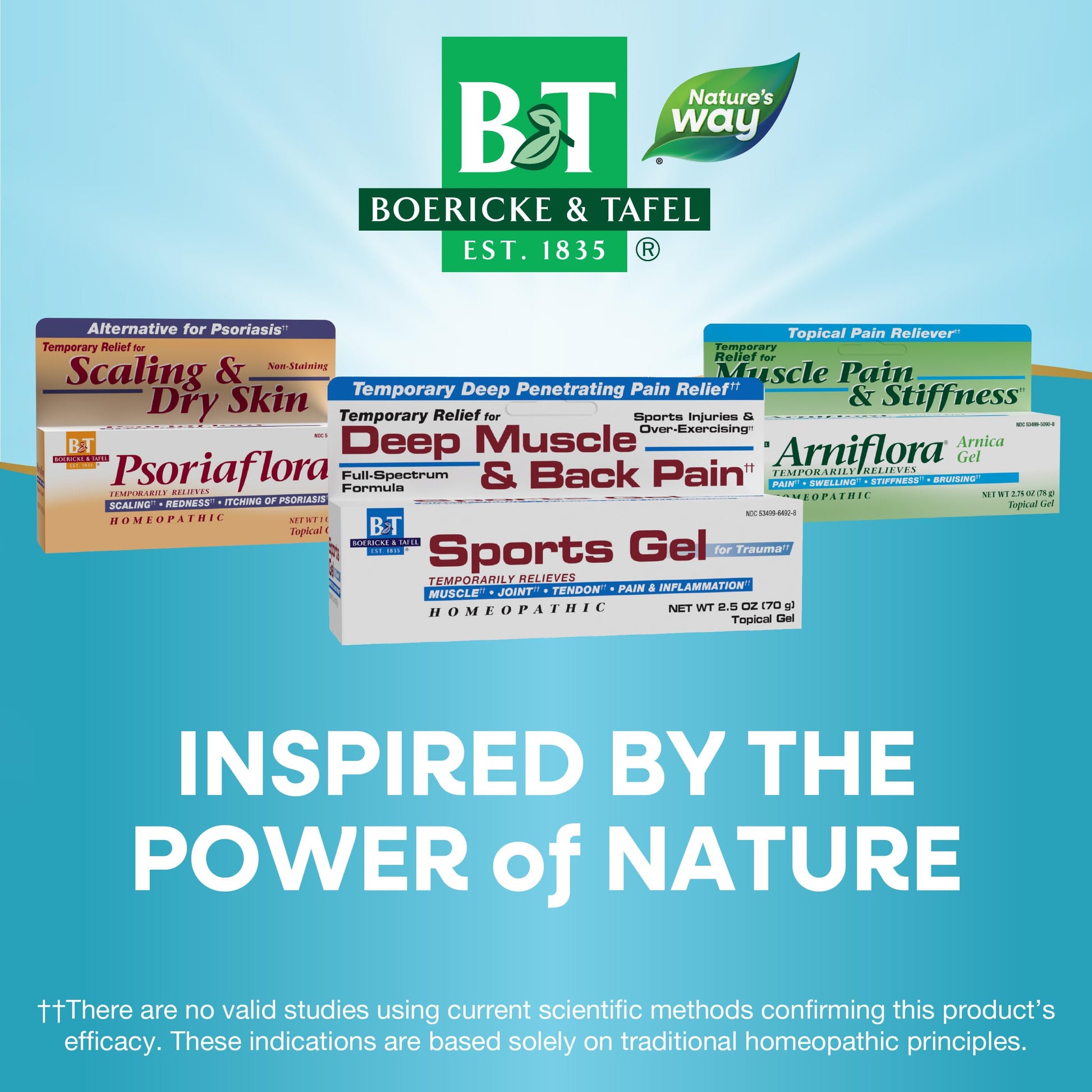 Nature's Way Boericke & Tafel Sports Gel, Relief for Deep Muscle, Joint, Tendon, & Back Pain and Inflammation, Homeopathic, 2.5 oz Nature's Way Au supplements