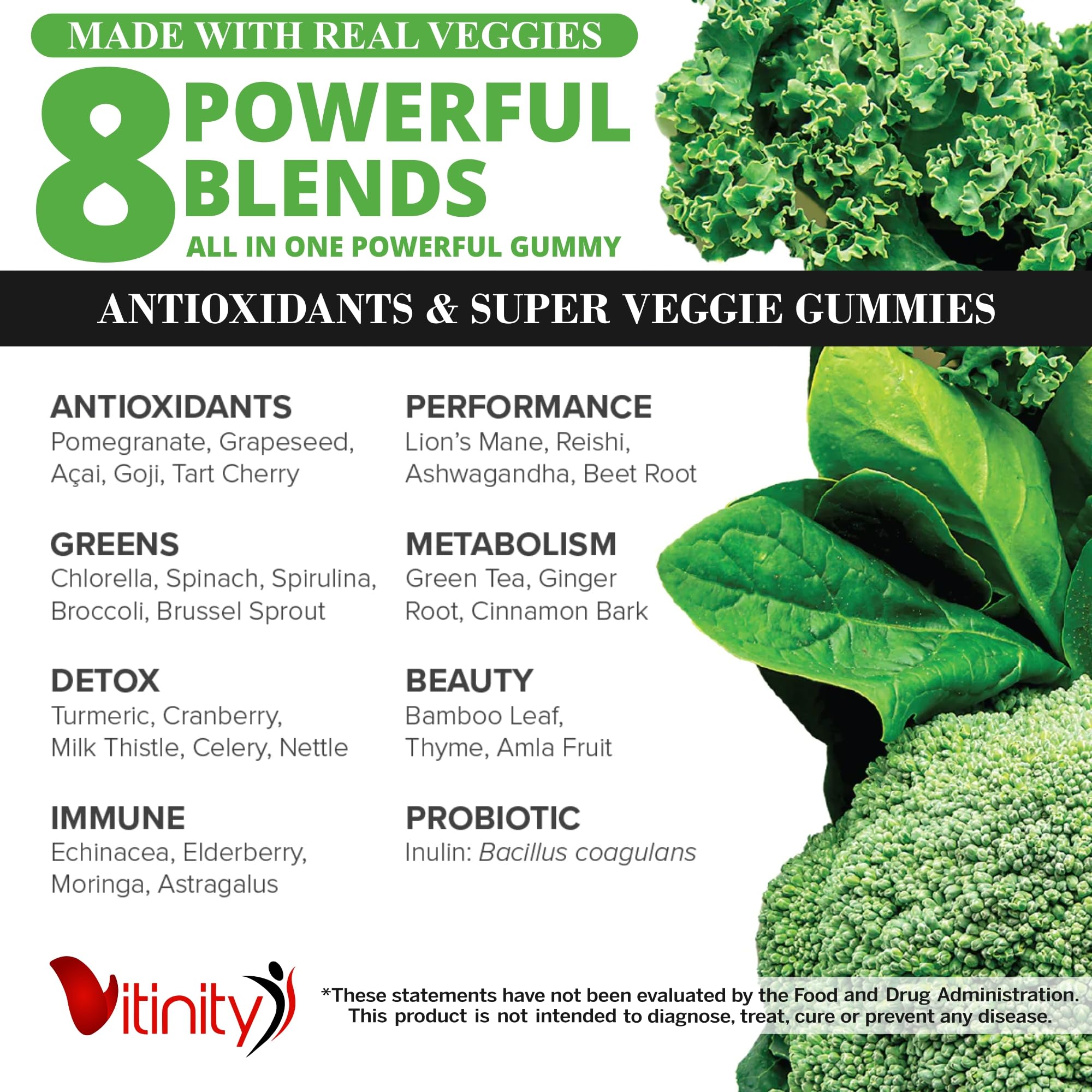 VITINITY Made with Real Super Veggies Delicious Gummy Supplement,Men,Women & Kids VITINITY Au supplements