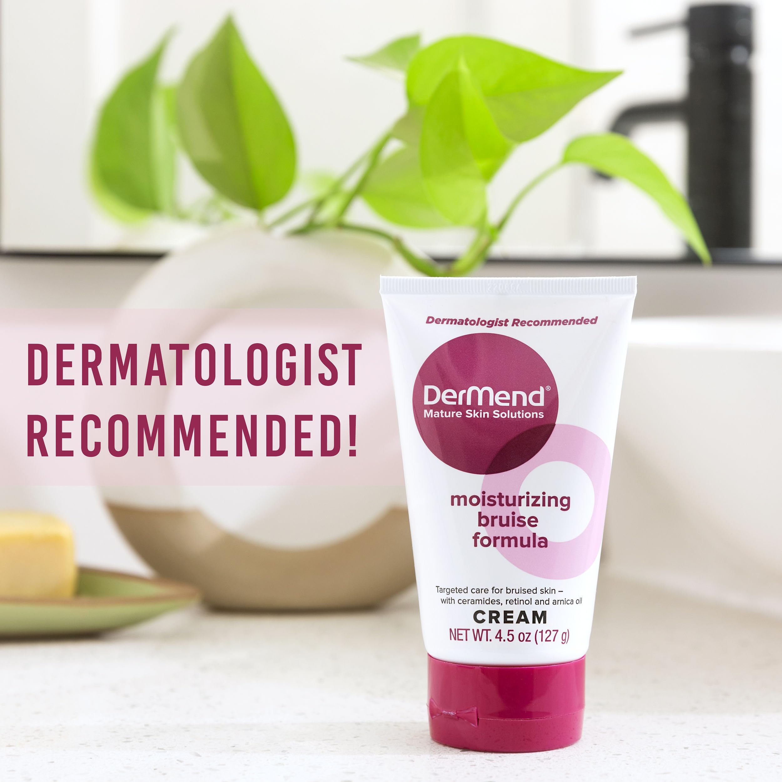 Dermend Arnica Bruise Cream with Vitamin K - Moisturizer for Bruising on Arms, Legs & Hands - 4.5 Oz