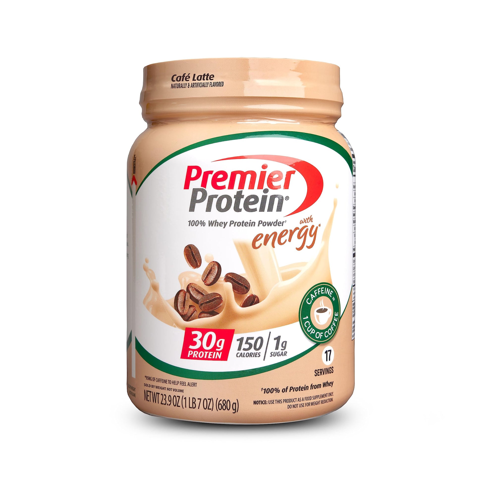 Premier Protein Powder, Cafe Latte , 30g Protein, 1g Sugar, 100% Whey Protein Premier Protein Au supplements
