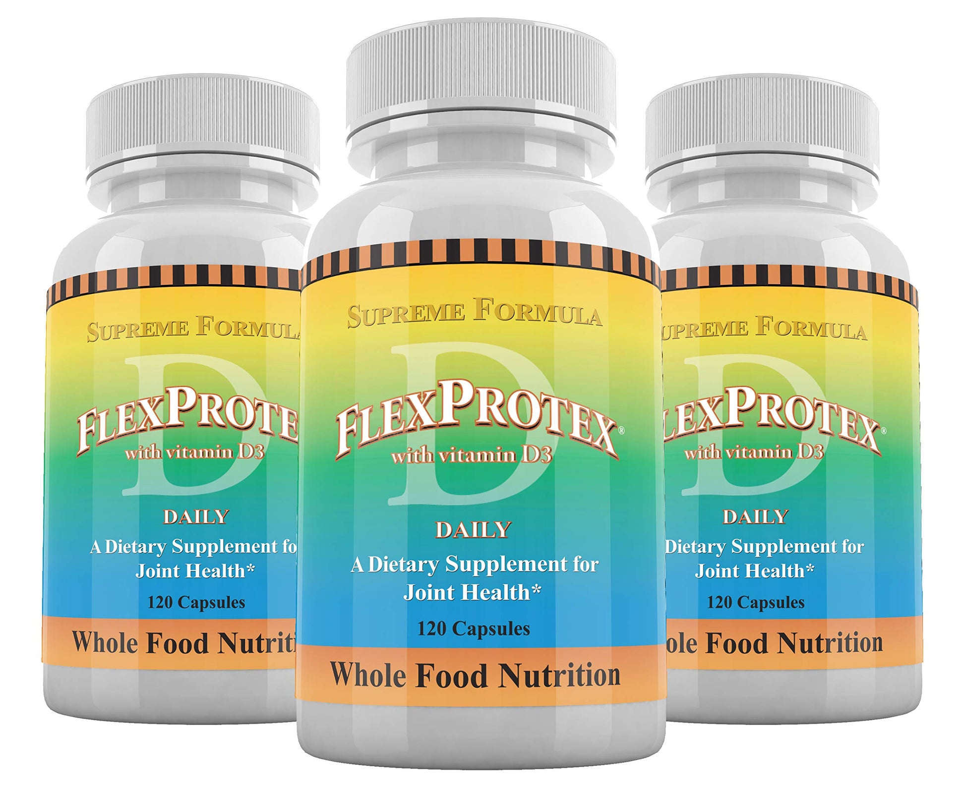 Daily Health, FlexProtex D Joint Muscle Support Supplement 3 Bottles Plus 1 Bottle Daily Marine Coral Calcium 90 Capsules Daily Health Au supplements