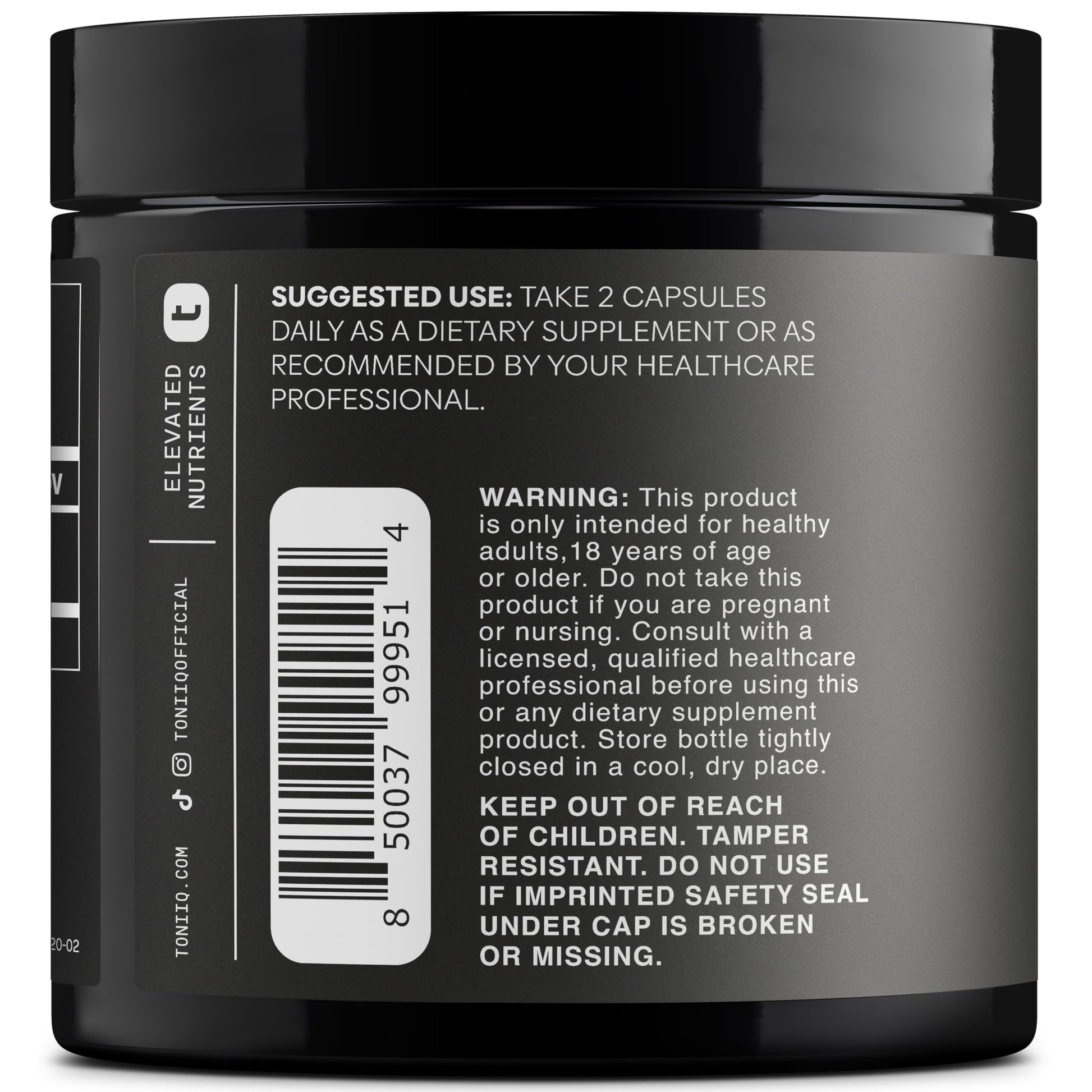 Toniiq Fadogia Agrestis - Ultra High Potency 30:1 Extract - 1200mg Per Serving - Highly Concentrated - Third-Party Lab Tested - 120 Capsules Toniiq Au supplements