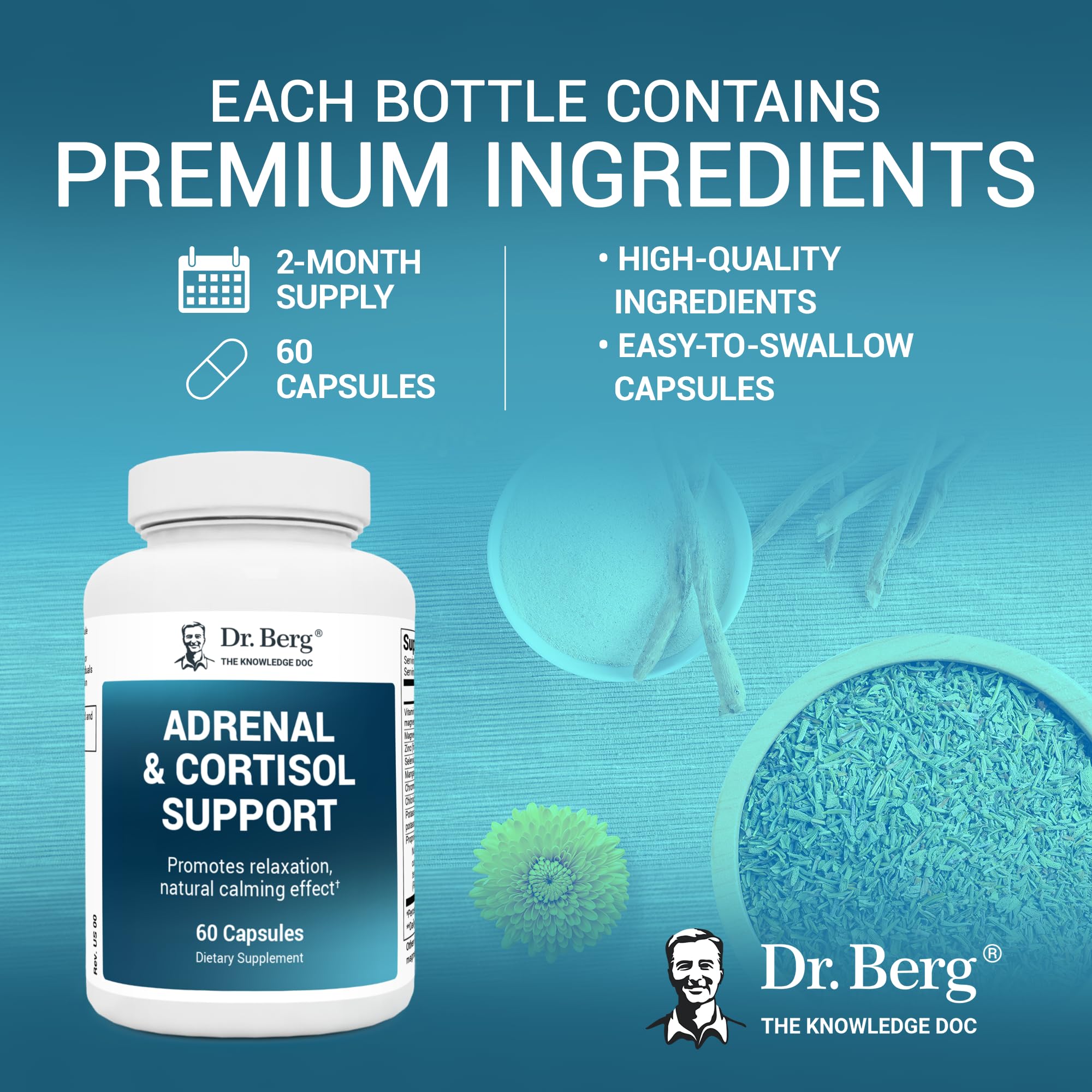 Dr. Berg Adrenal & Cortisol Supplement New Formula - Adrenal Supplement & Cortisol Dr. Berg Nutritionals Au supplements