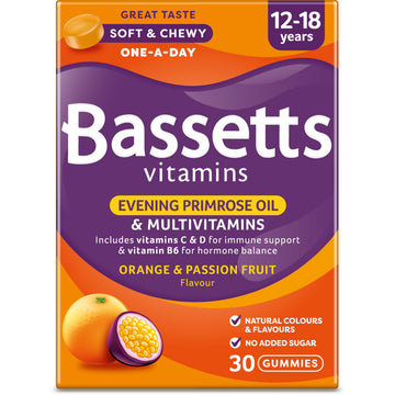 Bassetts Vitamins 12-18 EPO Orange & Passion Fruit 30's, 94.2 g, Orange and passionfruit Bassetts Vitamins Au supplements