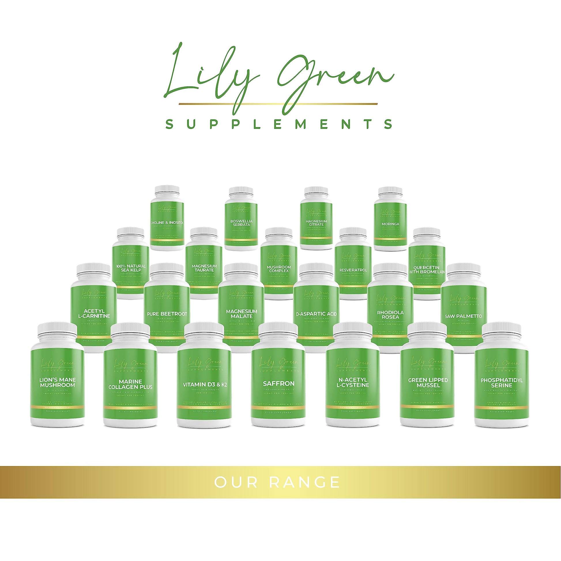 Lily Green | Marine Collagen with Hyaluronic Acid & Vitamin C - 1650mg per Serving Lily Green Supplements Au supplements