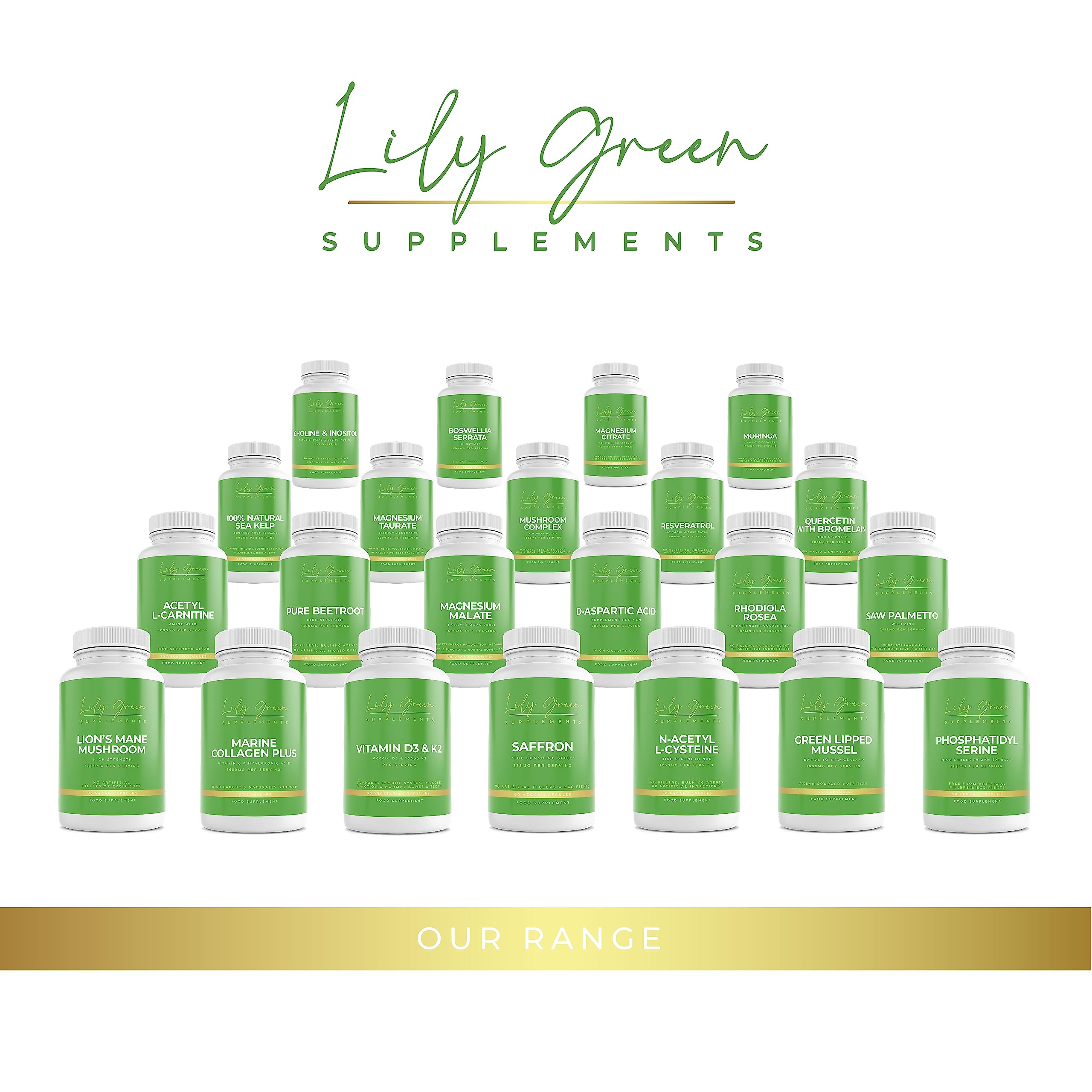 Lily Green | Marine Collagen with Hyaluronic Acid & Vitamin C - 1650mg per Serving Lily Green Supplements Au supplements