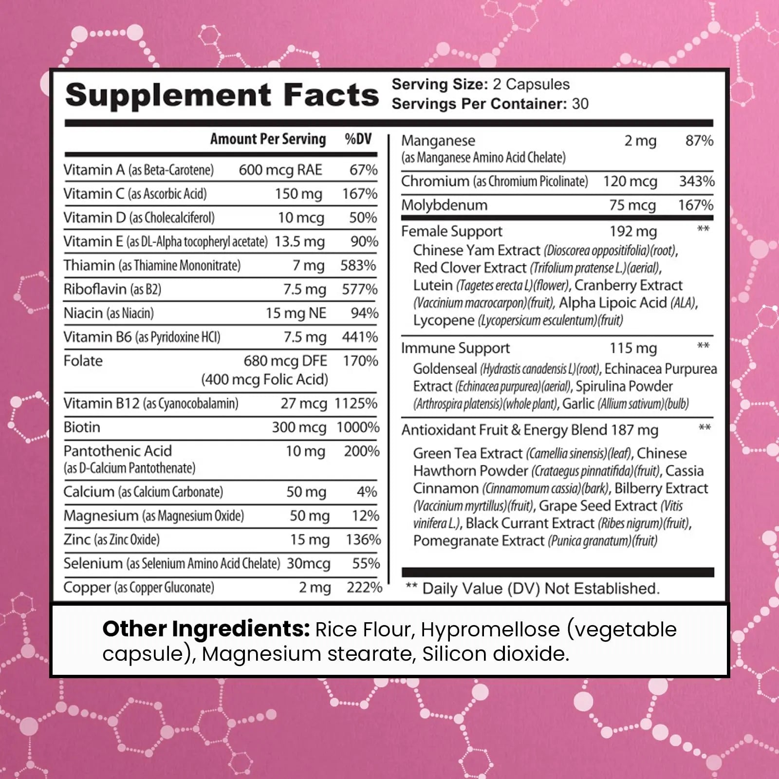 Women's Multivitamin – Complete Multivitamin for Women 50+ with Essential Vitamins A, B, C, D, E, Calcium & Iron – Supports Energy MAX FIT Au supplements