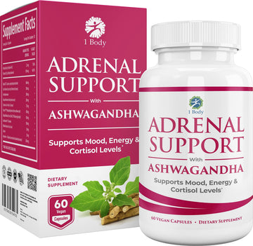 1 Body Adaptogen Complex Supplement with Ashwagandha - 60 Vegan Cap 1 Body Au supplements