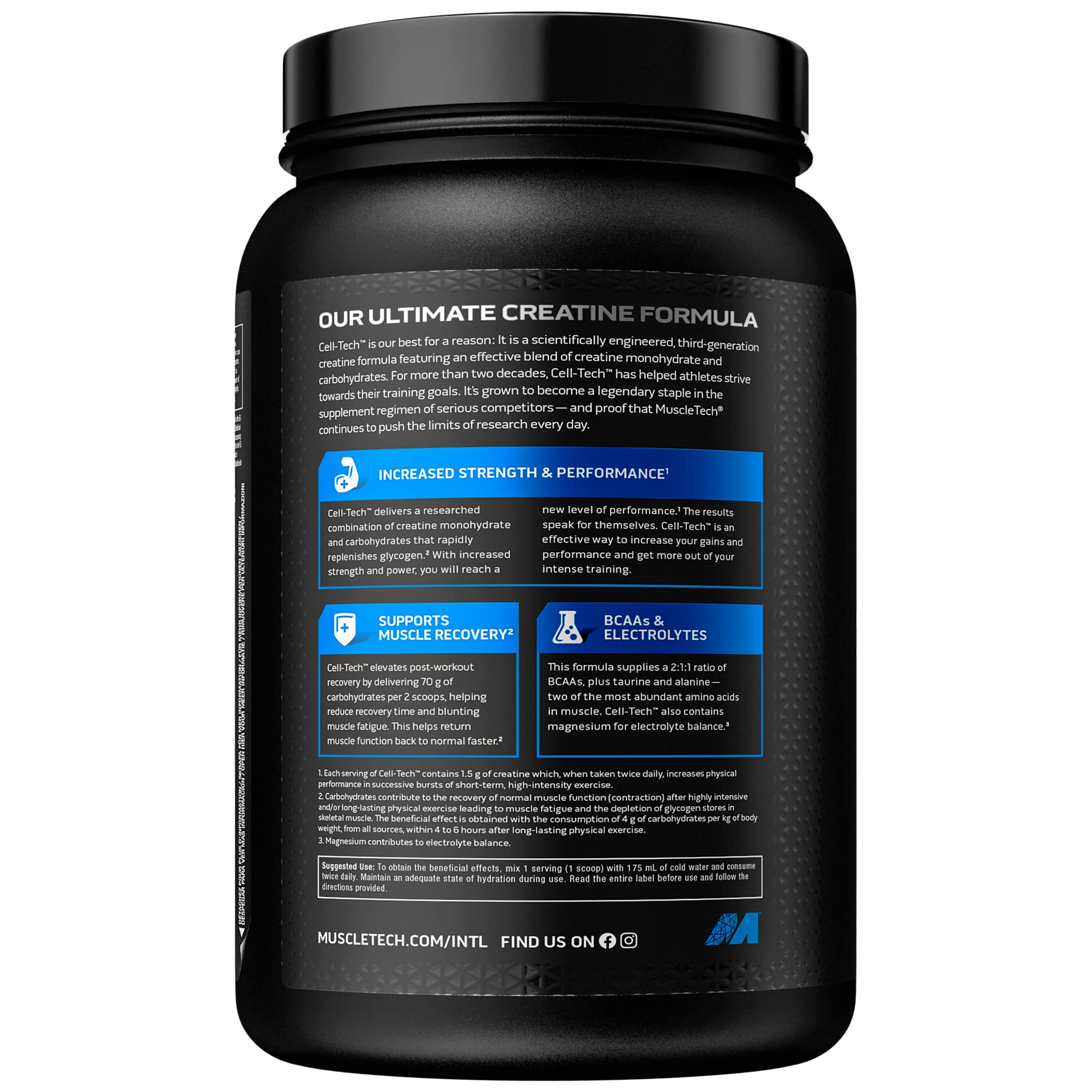 MuscleTech CellTech Creatine Monohydrate Powder, Post Workout Recovery Drink Muscletech Au supplements