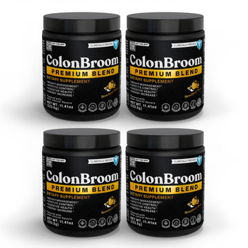 ColonBroom Premium Weight Management Supplement (Strawberry) - Colon Broom Psyllium Husk Fiber Powder Drink - Gluten Free, Non-GMO Colon Cleanse for Bloating Relief & Gut Health, 200 Servings ColonBroom Au supplements