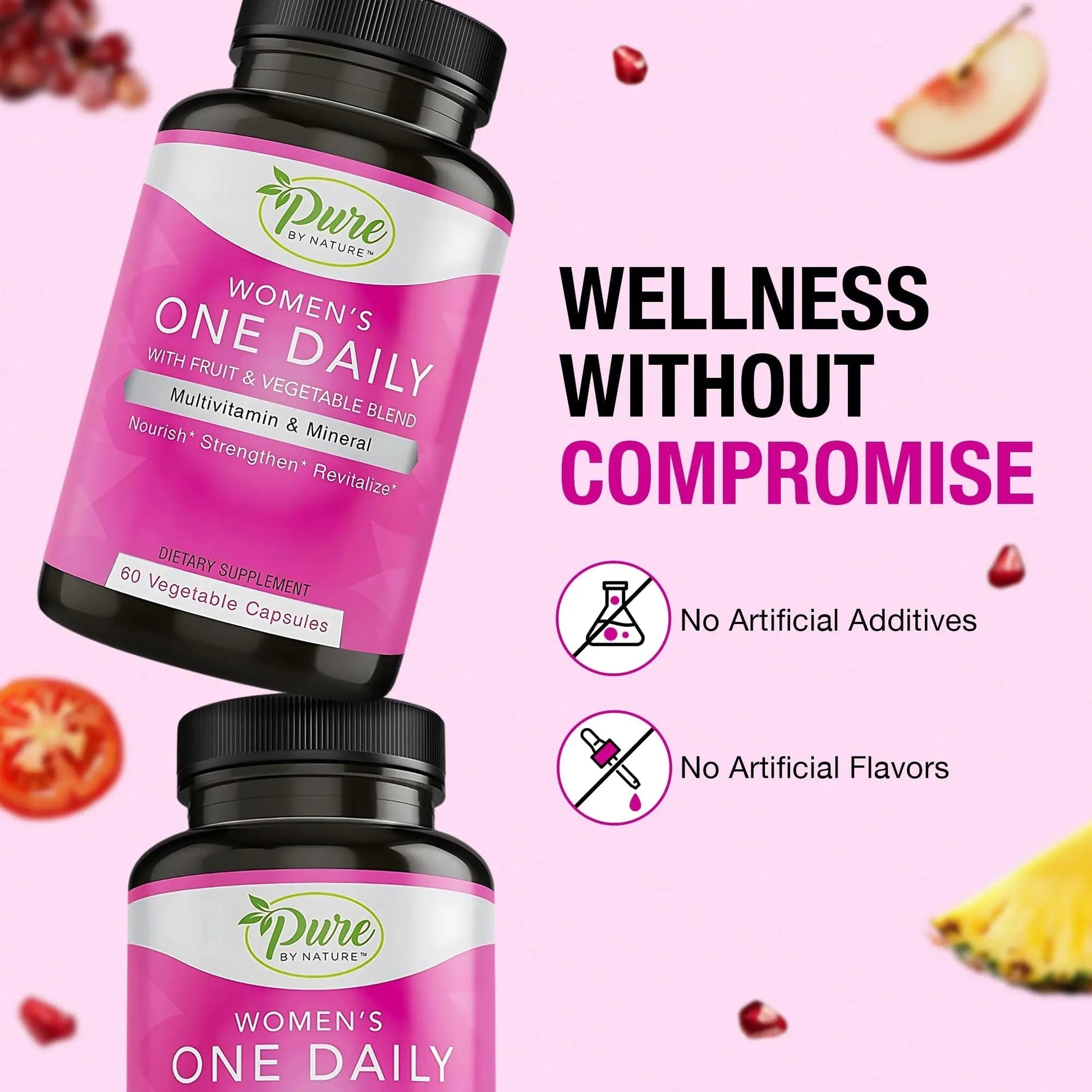 Pure By Nature One-Daily Multi-Vitamin for Women, 60 Count Pure By Nature Au supplements