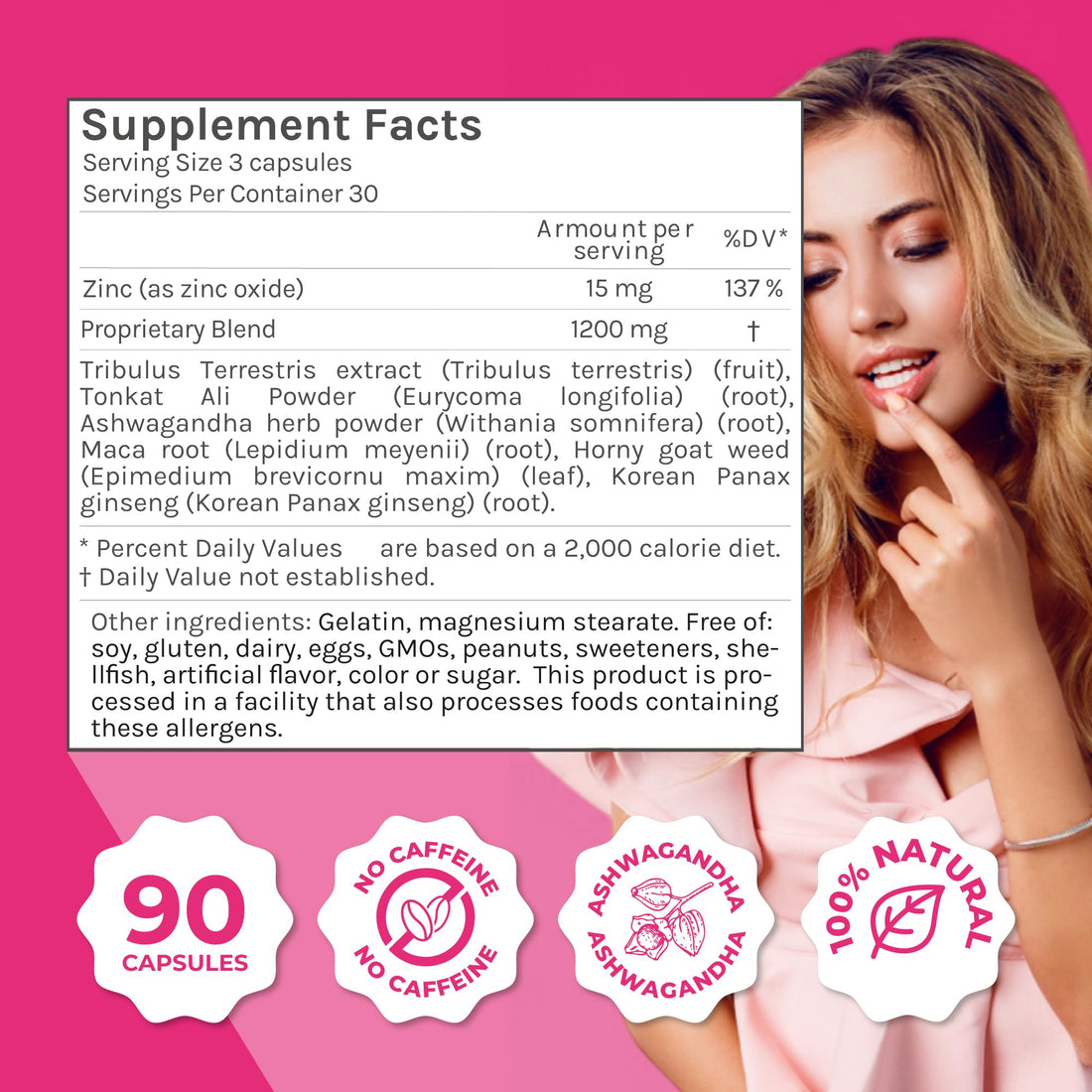 ZENZSUAL Libizenzs – Plant-Based Energy Support Supplement for Women – Caffeine-Free with Maca Root, Ashwagandha & Ginseng – Supports Daily Stamina, Focus & Well-Being – 90 Vegan Capsules ZENZSUAL Au supplements