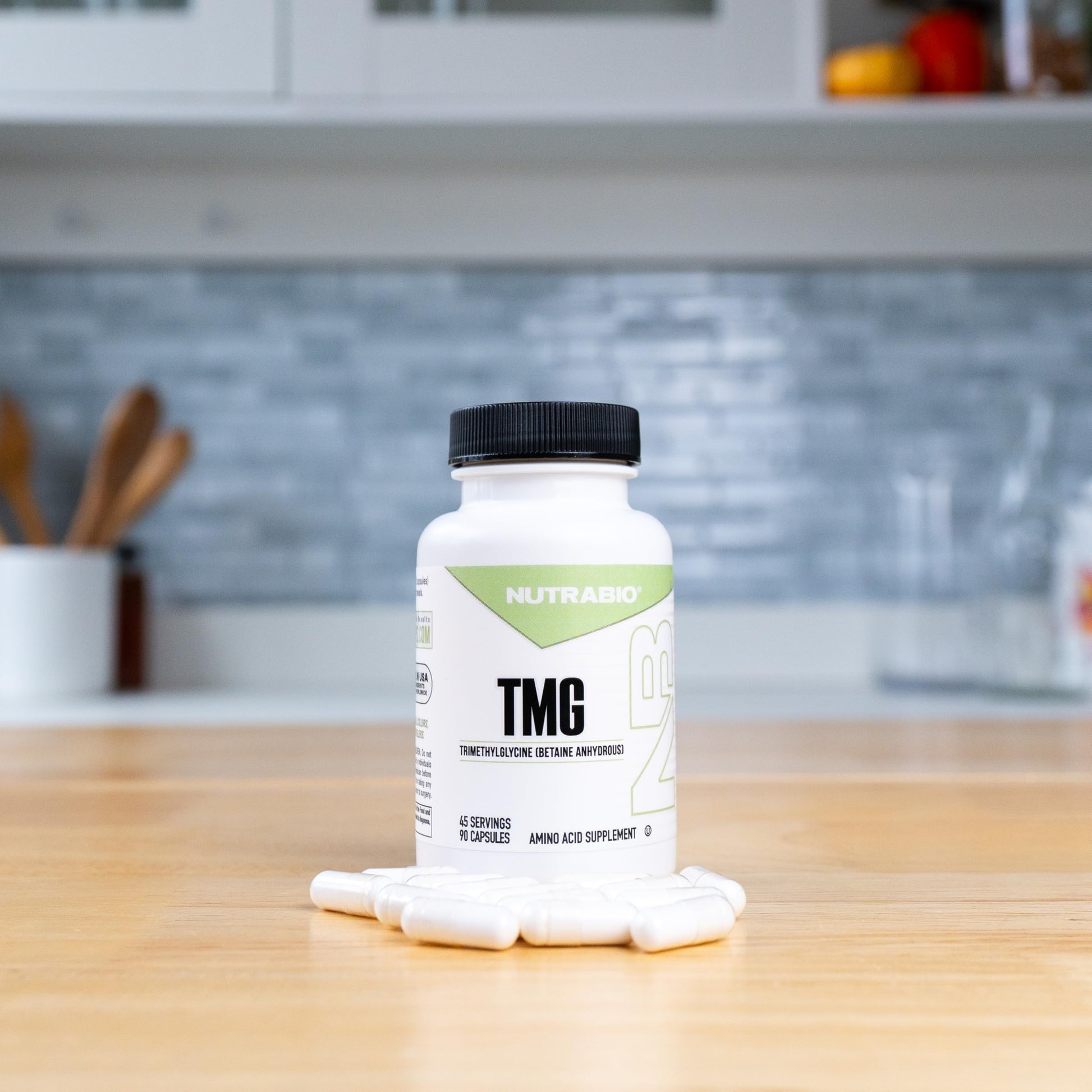 NutraBio TMG Supplements Betaine Anhydrous 500mg Capsules, Trimethylglycine Homocysteine Support NutraBio Au supplements