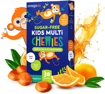 OmegaVia Sugar Free Kids Multivitamin Chewies - Daily Chewable Gummy Vitamins for Kids 3+ OmegaVia Au supplements