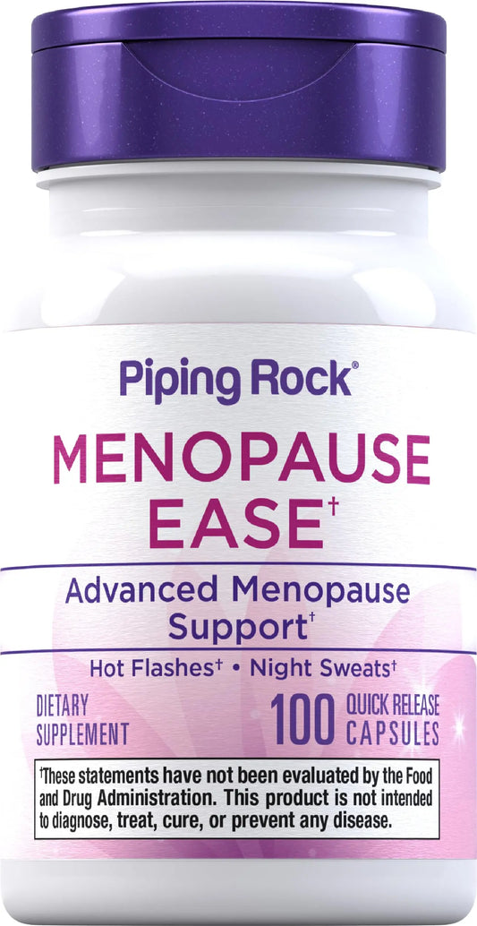 Piping Rock Menopause Ease Supplement | 100 Capsules | Advanced Support for Women | with Black Cohosh and Wild Yam | Non-GMO, Gluten Free Piping RockAU supplements
