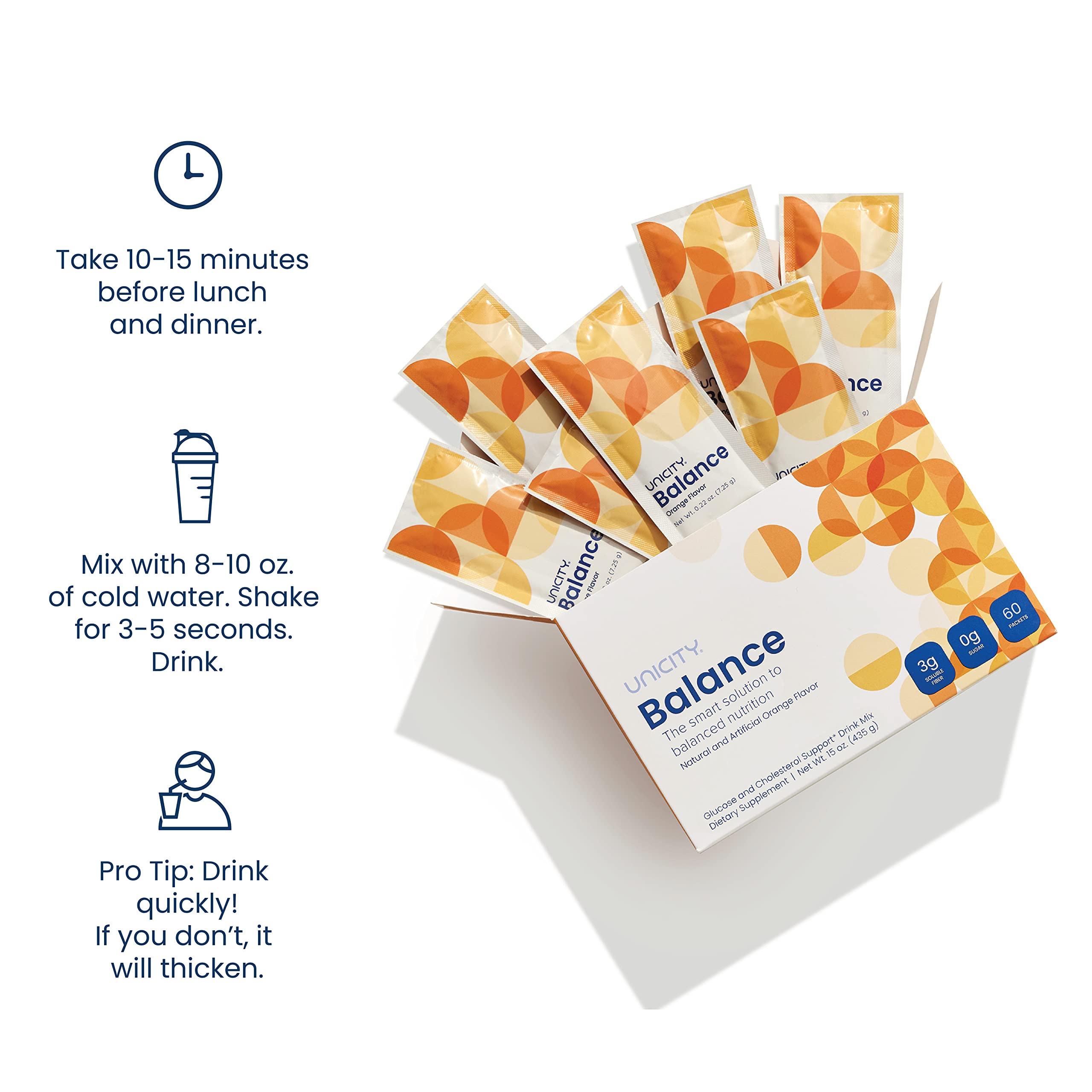 UNICITY BALANCE ORANGE - Stay Full Longer by Slowing Carbohydrate Absorption Unicity Au supplements