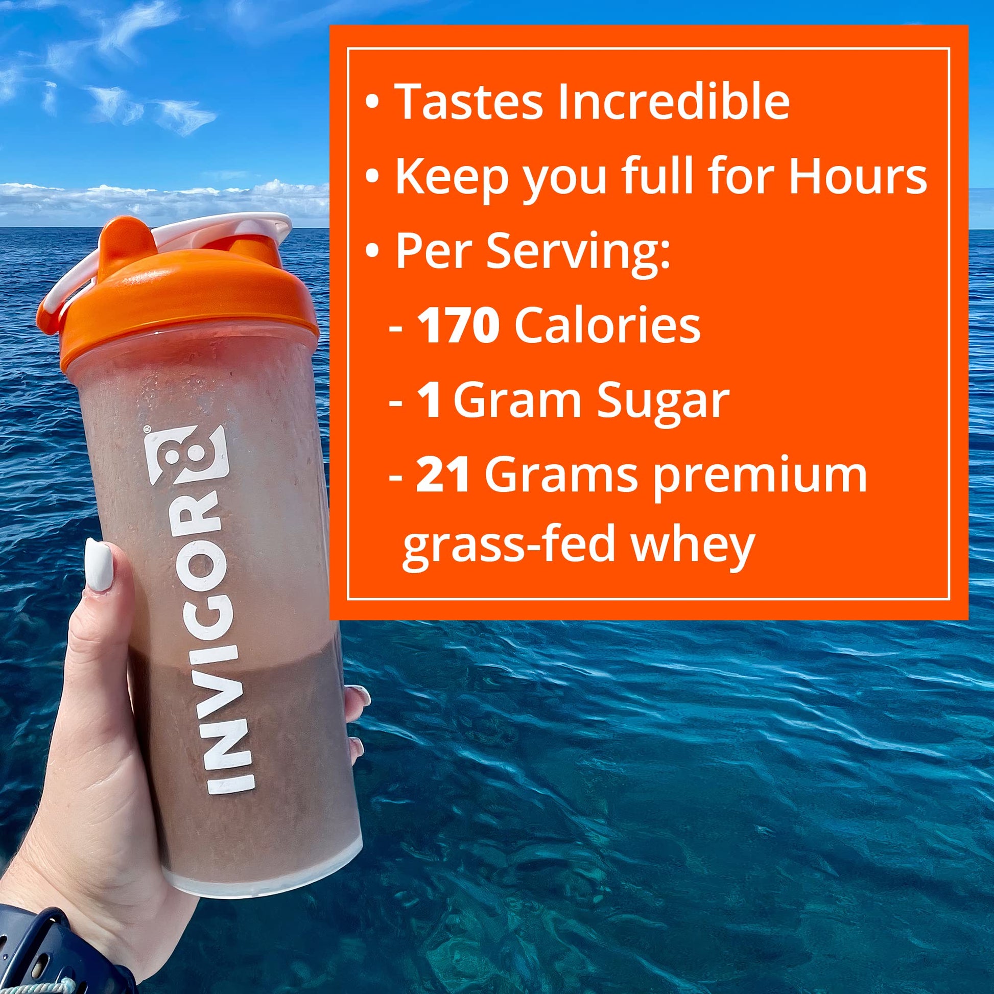 INVIGOR8 Superfood Grass Fed Whey Protein Isolate Shake Chocolate Brownie Gluten INVIGOR8 Au supplements