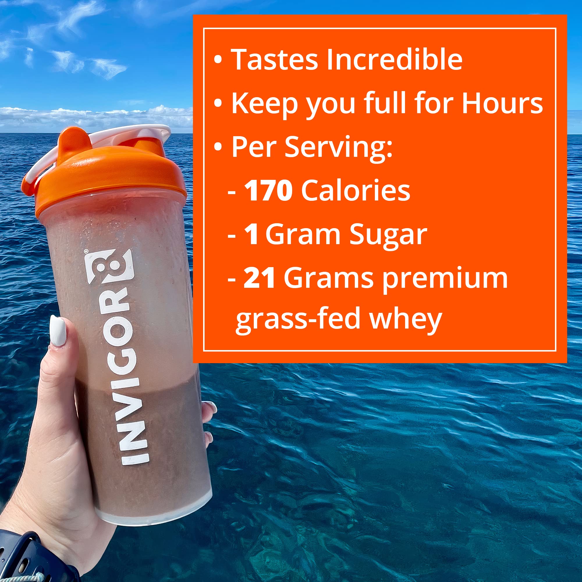 INVIGOR8 Superfood Grass Fed Whey Protein Isolate Shake Chocolate Brownie Gluten INVIGOR8 Au supplements
