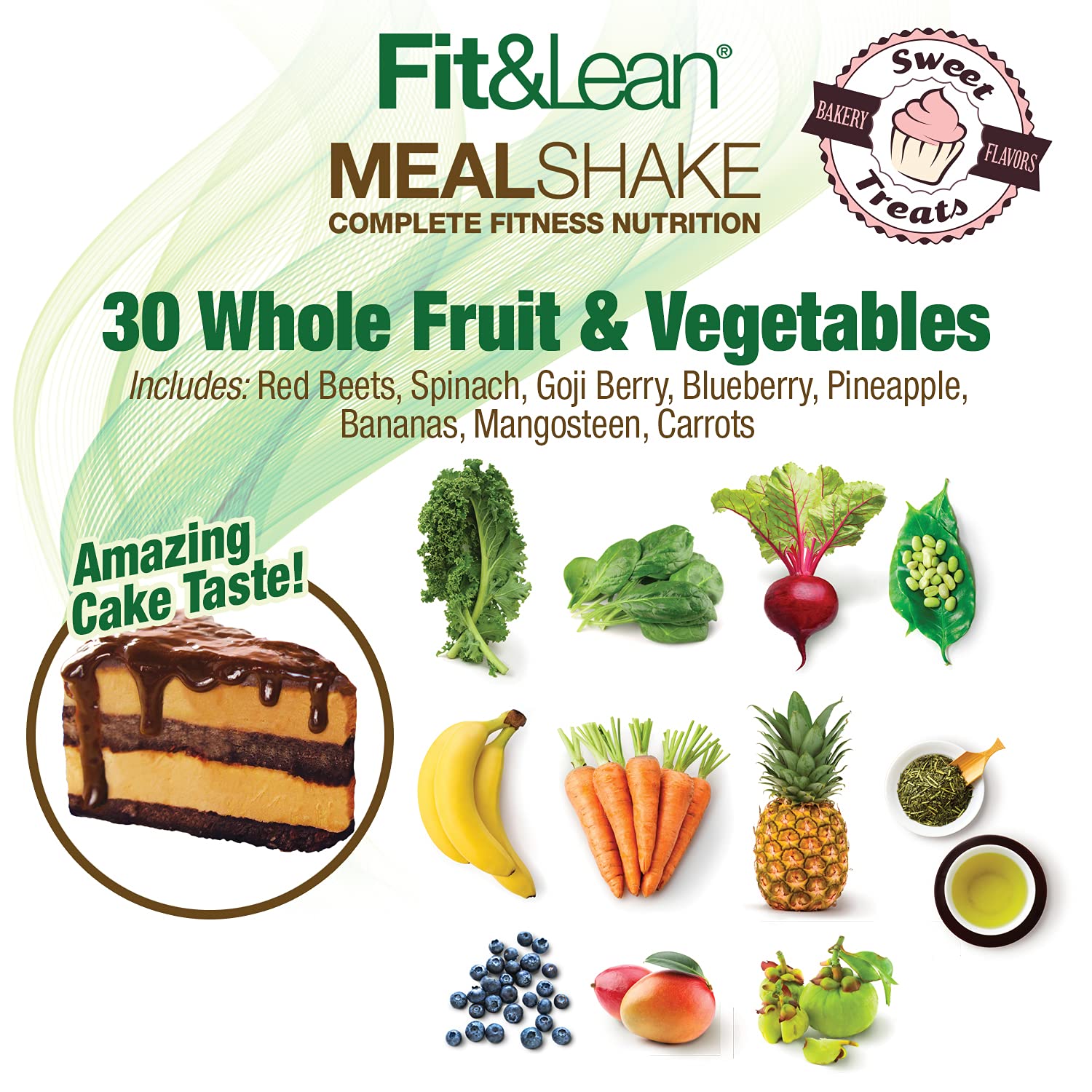 Fit & Lean Meal Shake Meal Replacement with Protein, Fiber, Probiotics and Organic Fruits Fit & Lean Au supplements