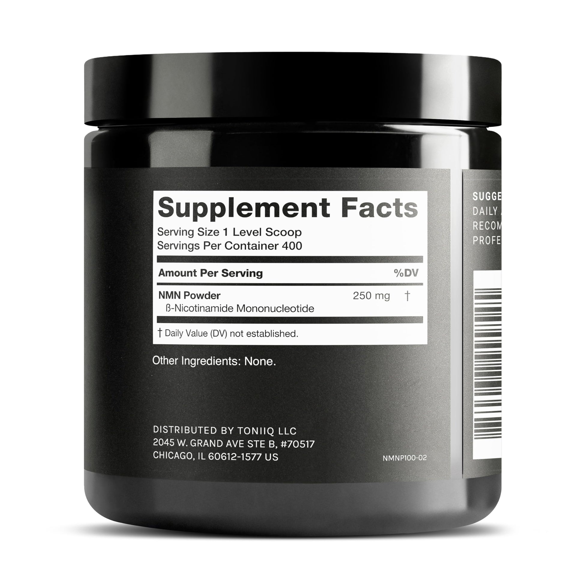 Toniiq Ultra High Purity NMN Powder - 100 Grams - 99.5% Highly Purified and Highly Bioavailable - Fully Stabilized Formula - Supports NAD+ Levels - Nicotinamide Mononucleotide Powder Supplement Toniiq Au supplements