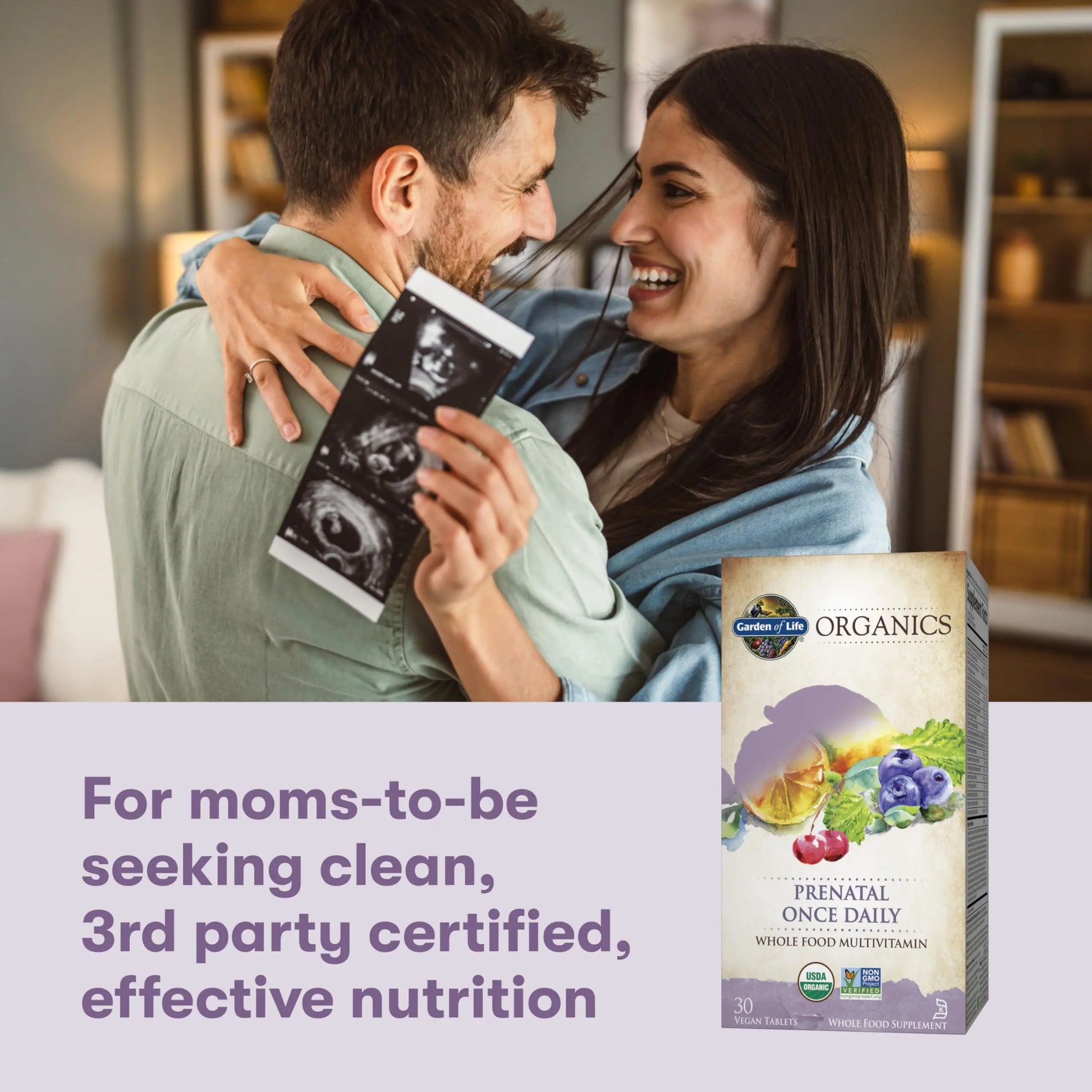 Garden of Life Organics Prenatal Vitamin: Folate for Energy & Healthy Fetal Development, Non-constipating Iron, Vitamin C, B6, B12, D3 – Organic, Non-GMO, Gluten-Free, Vegan, 30 Day Supply Garden of Life Au supplements