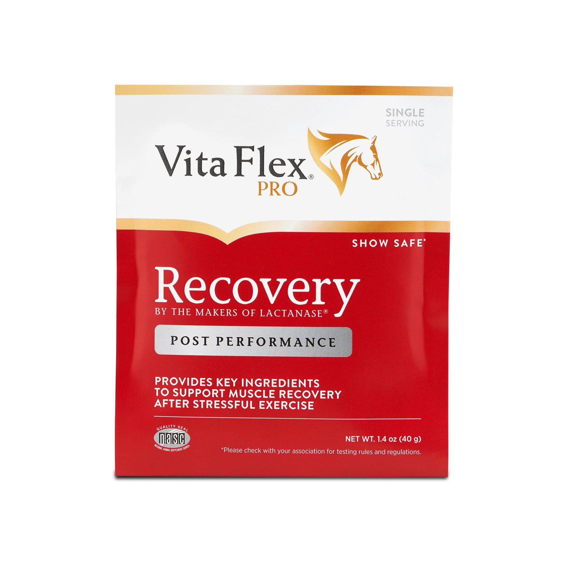 Vita Flex Pro Recovery by the Makers of Lactanase, Post Performance Horse Supplements 40 g, Show Safe Muscle Recovery Supplements, Amino Acids for Horses, Strength & Joint Health Vita Flex Au supplements