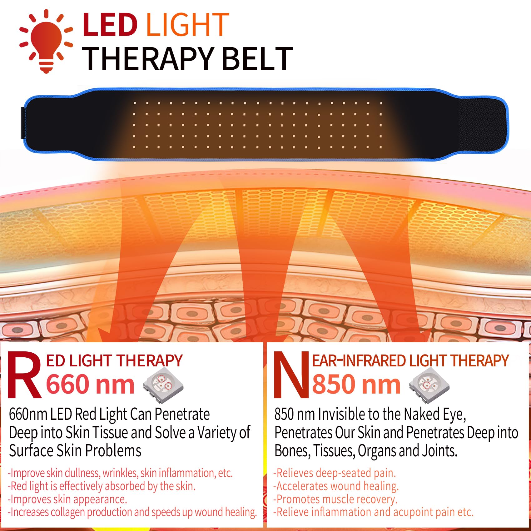 Red Light Therapy Belt, Infrared Light Therapy Red Light Therapy Device, Infrared Light Therapy Wrap Loqumloi Au supplements
