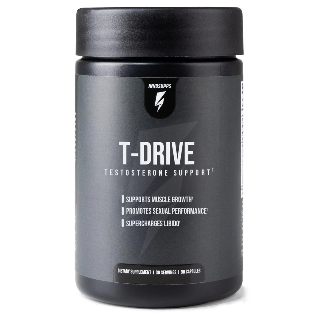 InnoSupps T-Drive Testosterone Booster Enhance Performance Amplify Muscle Growth, Increase Libido & Energy Levels w/KSM-66 Ashwagandha, Magnesium, Vitamin D, Niacin Boron, Fenugreek, 90 Caps, 30 Days InnoSupps uk supplements