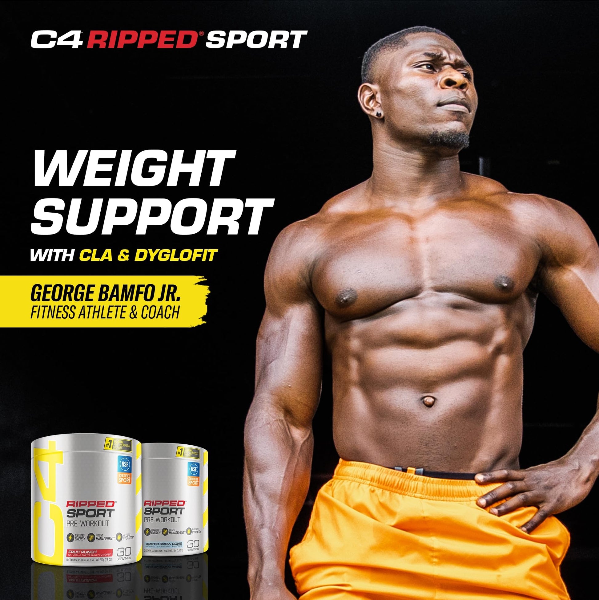C4 Ripped Sport Pre Workout Powder Fruit Punch - NSF Certified for Sport + Sugar Free Cellucor Au supplements