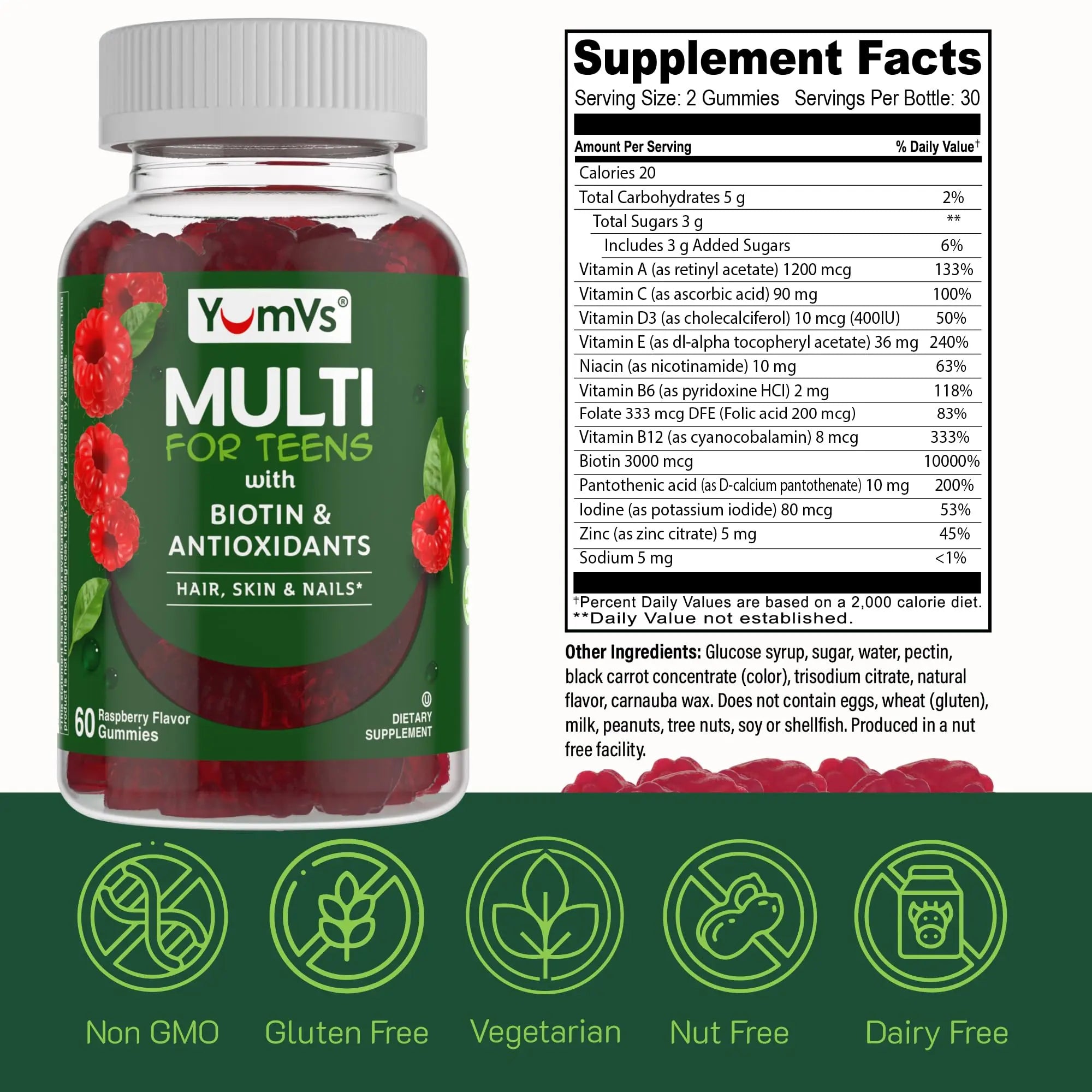 Multivitamin for Adults & Teens Bundle – Complete Daily Health Support Gummies YUM-V'S Au supplements
