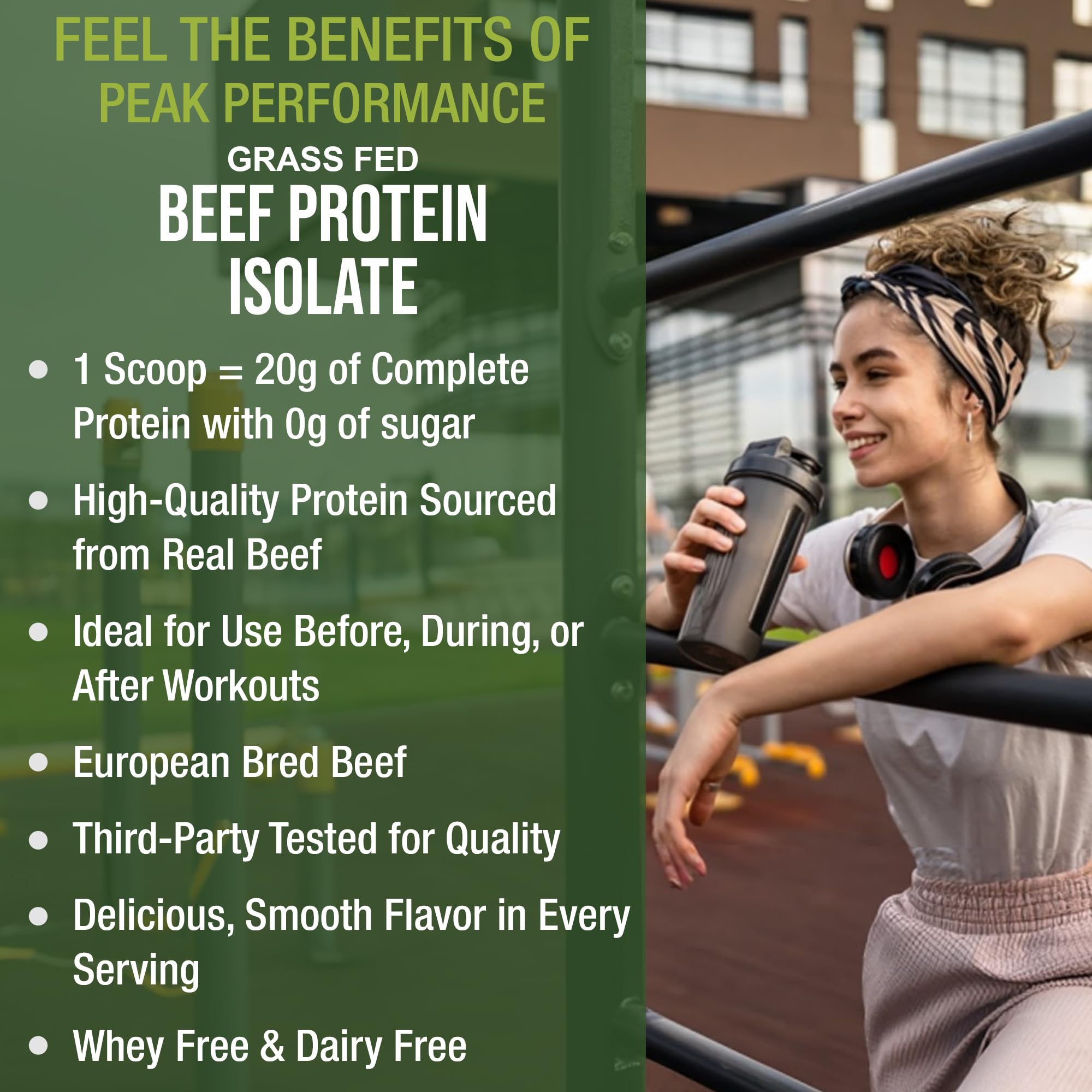Grass Fed Beef Protein Powder - Lactose Free Great Tasting Beef Protein Isolate. Complete Animal Based Non Dairy Paleo Carnivore Supplement for Prime Muscle Building. No Whey. Salted Caramel Flavor Peak Performance Au supplements